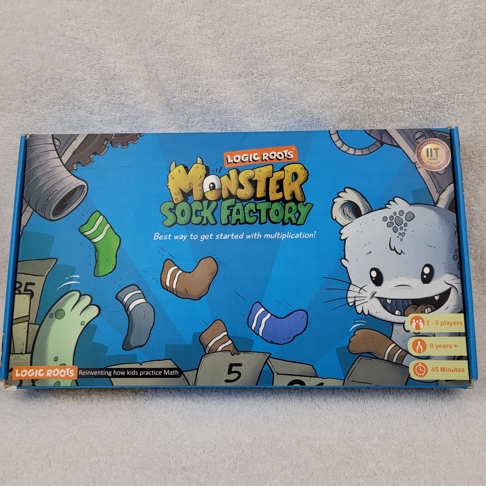 Monster Sock Factory Logic Roots Multiplication Math Game Used Nearly Complete