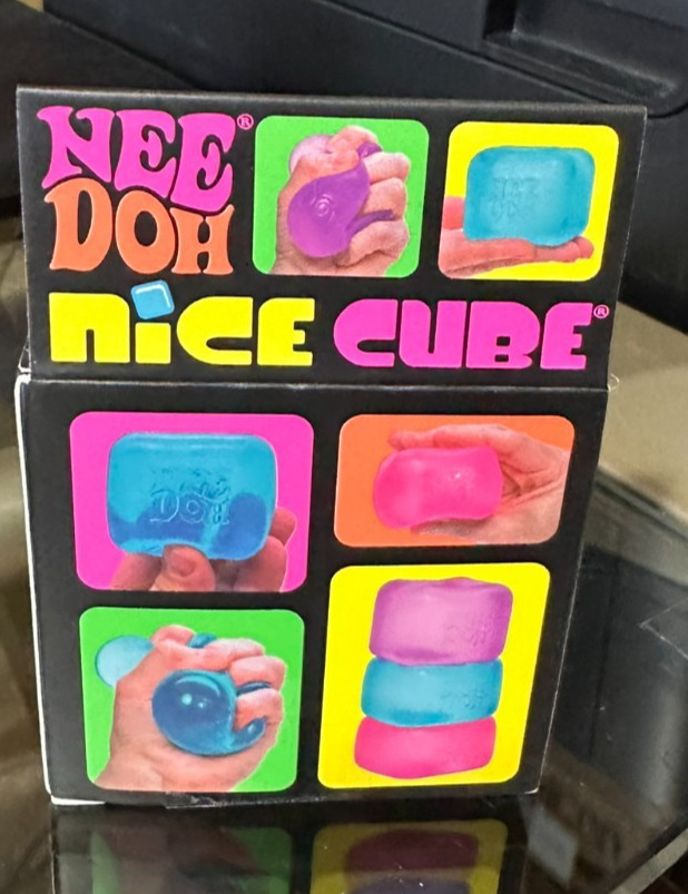 TikTok NeeDoh~ Nice Cube~PURPLE ~Super Solid Squeeze-SHIPS FAST