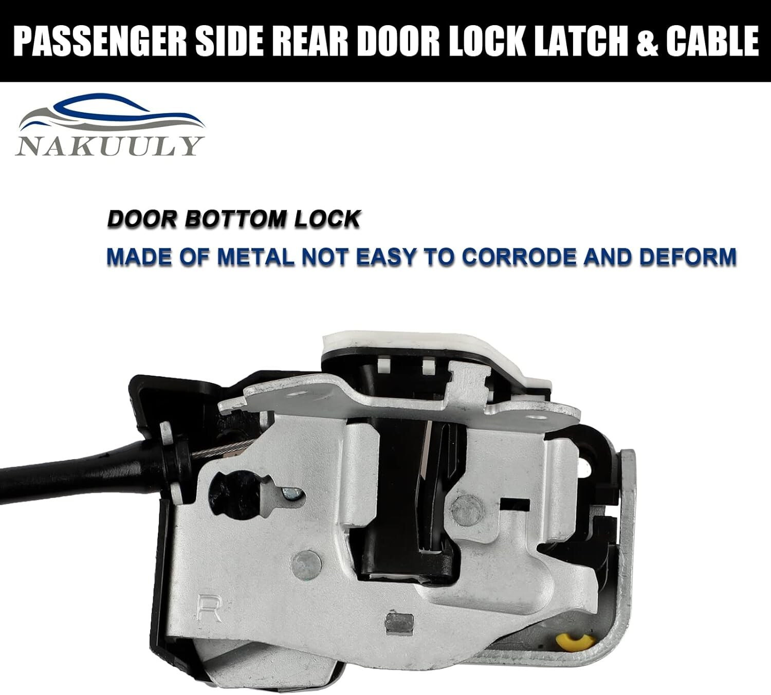 Left Driver Side Rear Door Lock Latch & Cable for Ford F250 F350 F450 F550 Super