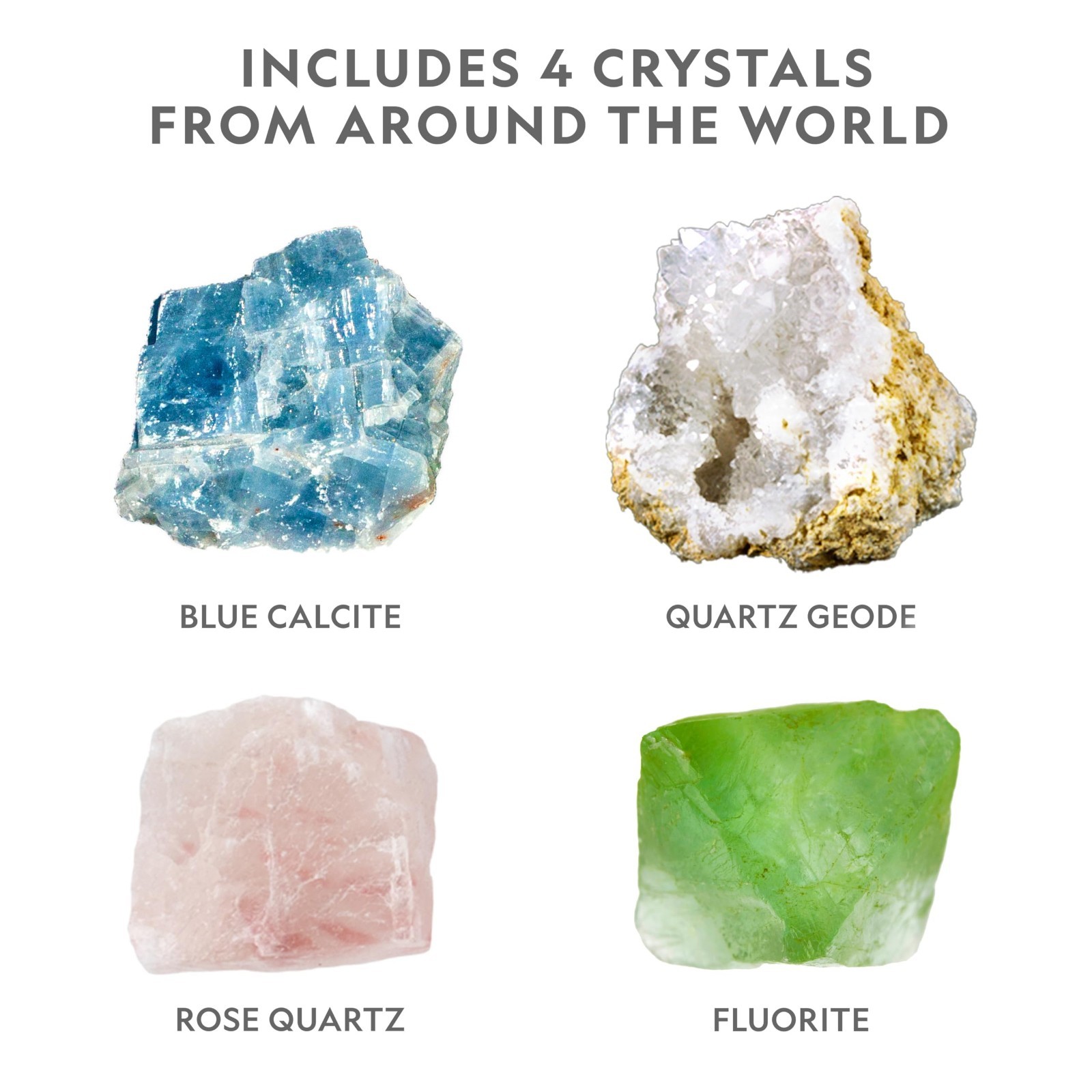 Crystal Growing Kit for Kids – Grow 6 Colorful Crystals, Science Experiment Gift