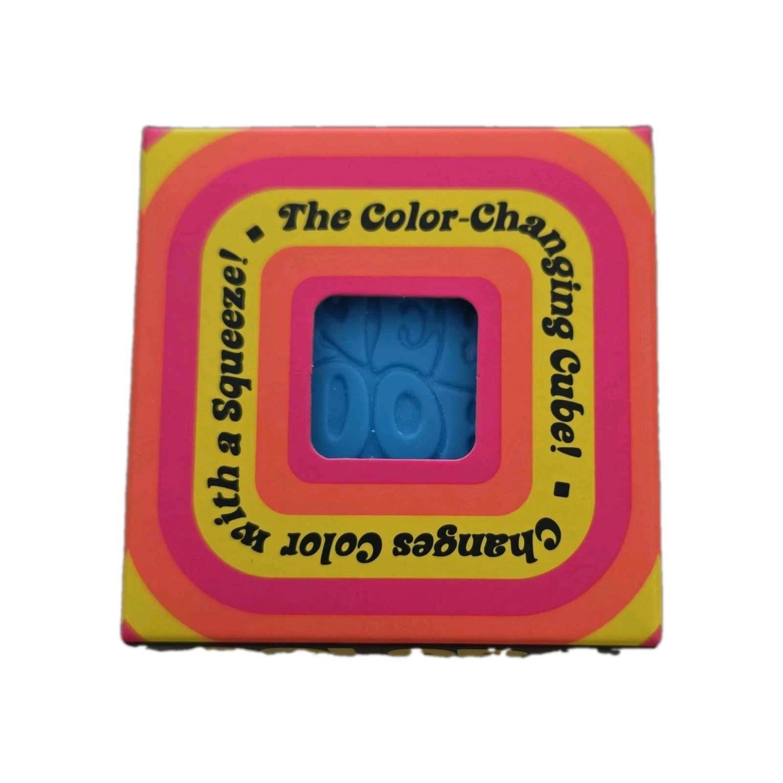 NeeDoh Color-Changing Cube Doh-Filled Squeeze Toy, Blue, Ages 4-17+