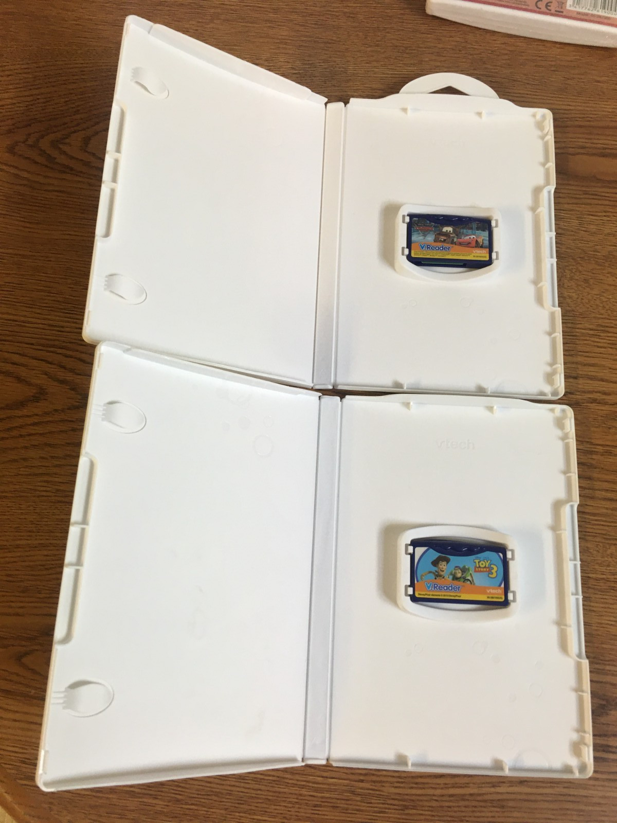 Lot Of 2 Vtech V.Reader Cars 2 And Toy Story 3 Interactive E-Reading System