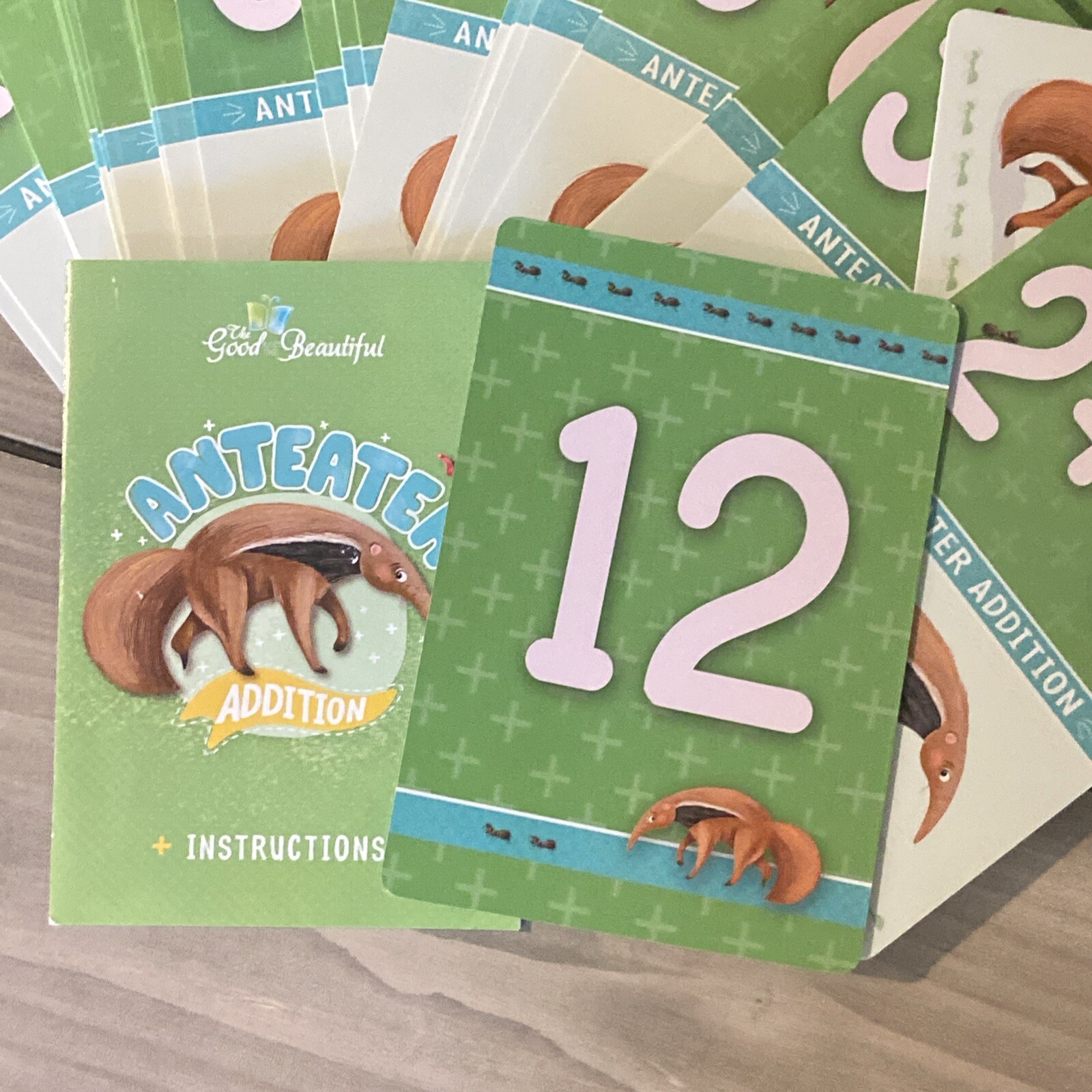 The Good and The Beautiful Anteater Addition Card Game Ages 5+ / Complete EUC