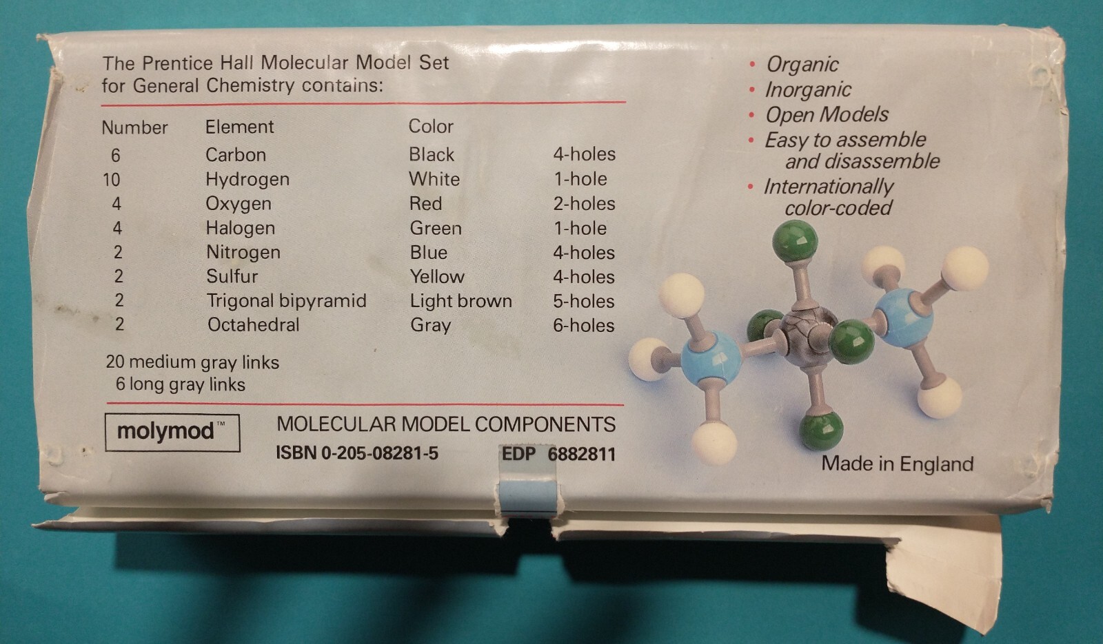 HGS Molecular Model Chemistry – 3 Sets – PLUS – Prentice Hall General Chemistry