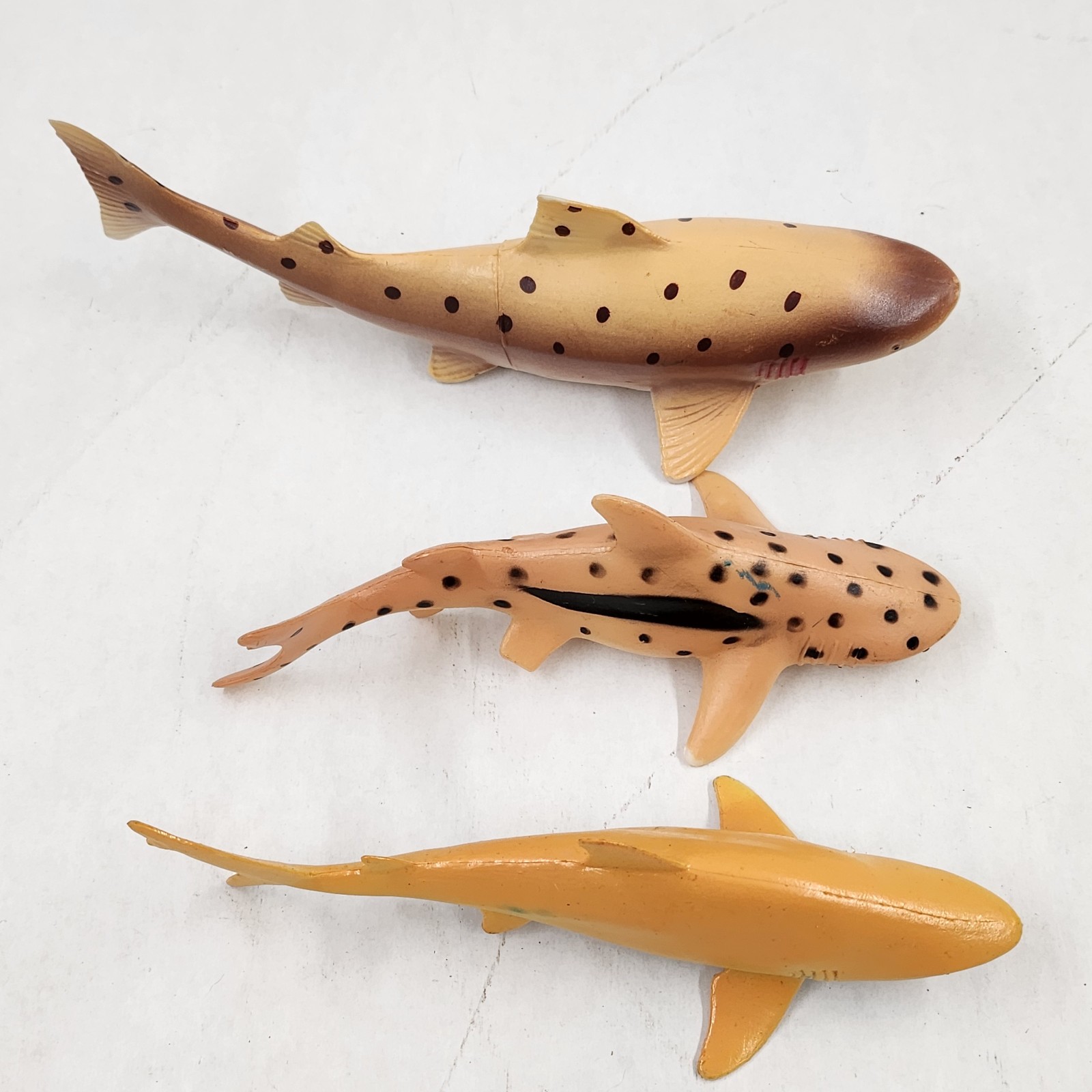 9″ Leopard 7″ Lemon 7″ Billhead Shark Toy Spotted Figurine Hard Plastic Ocean