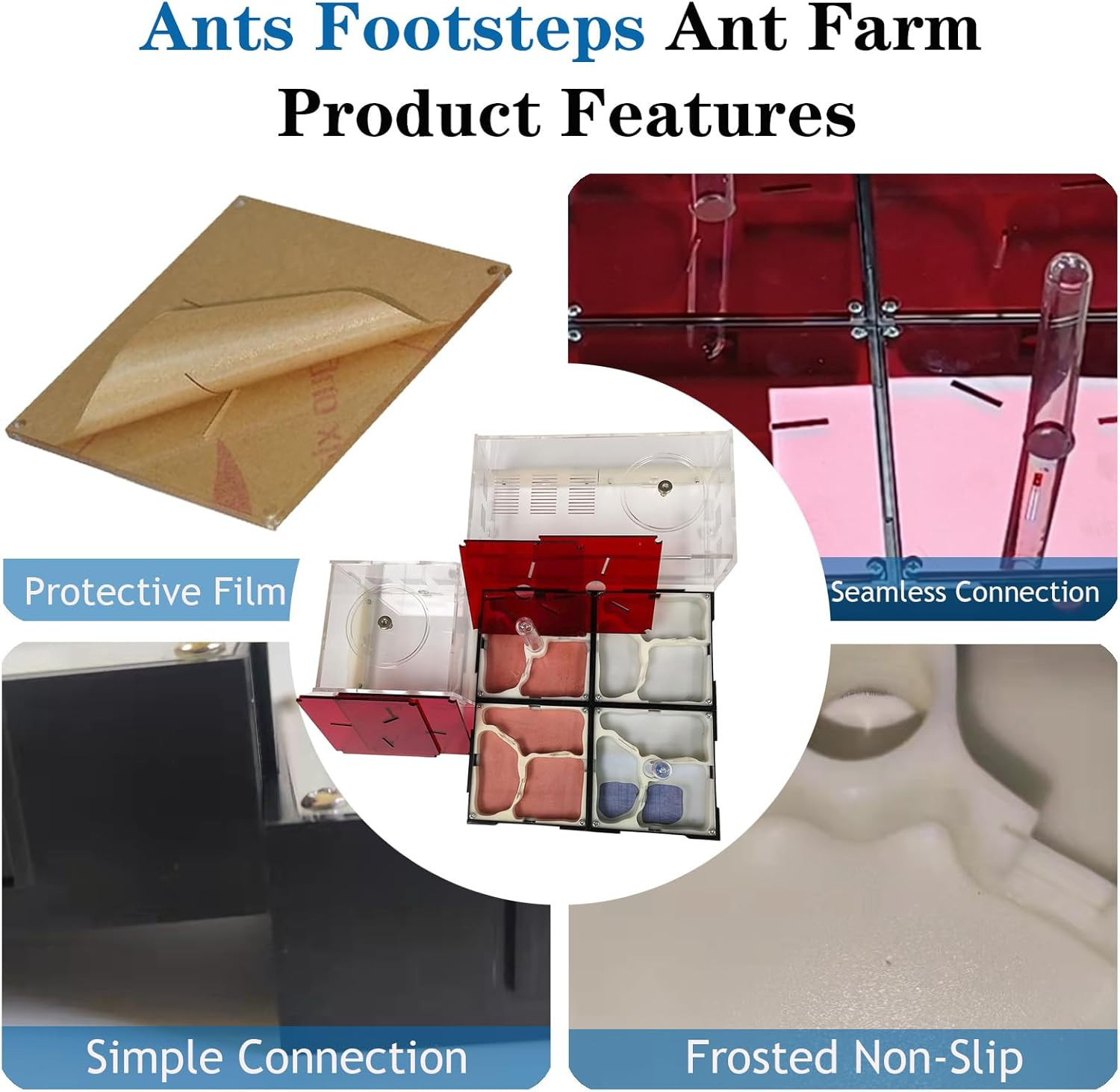 Ant Farm Nest Science DIY Terrarium Kit Care for Live Ants Ant Habitat with Wate