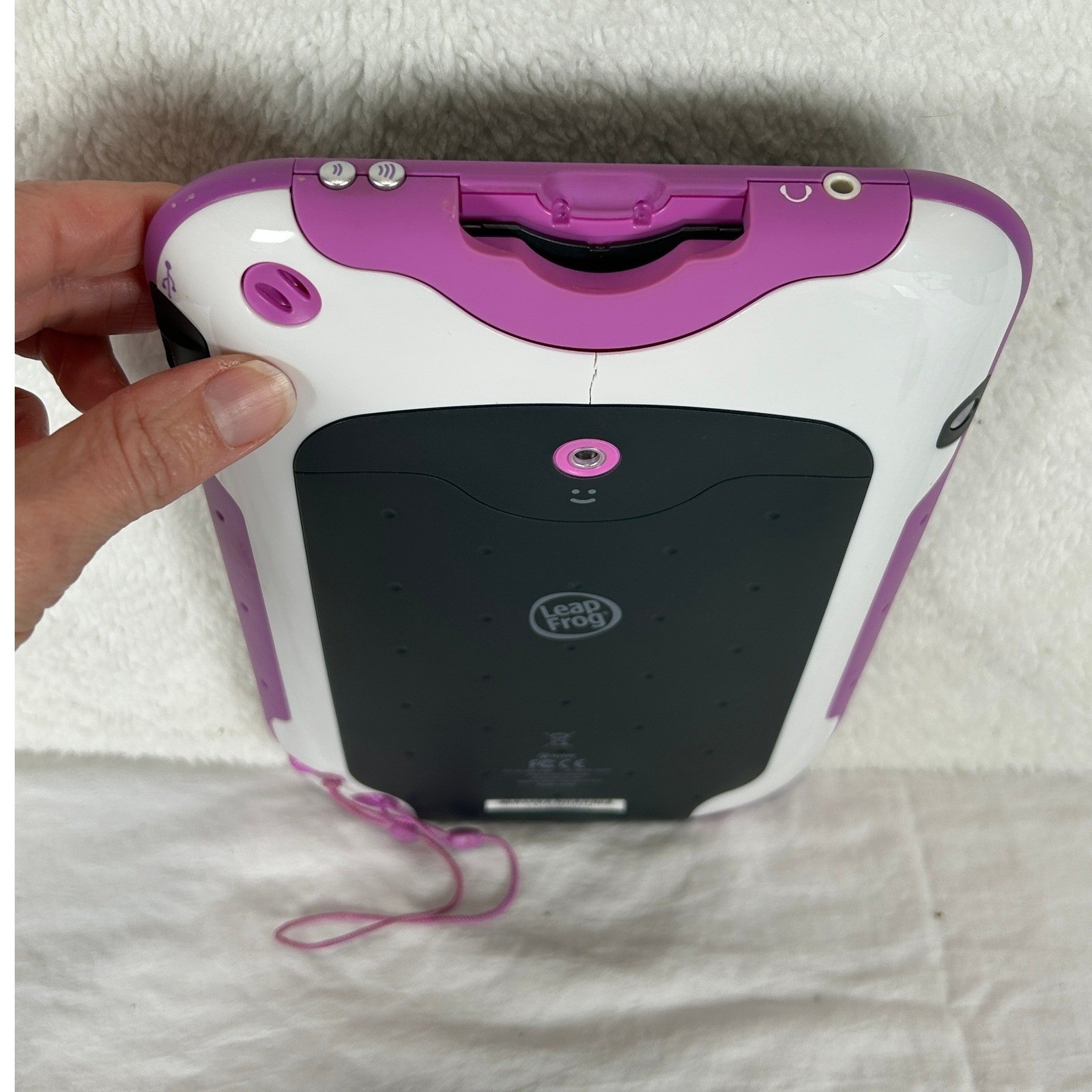 LeapFrog LeapPad Ultra 33300 Kids Learning Tablet Purple White Case Charger Game