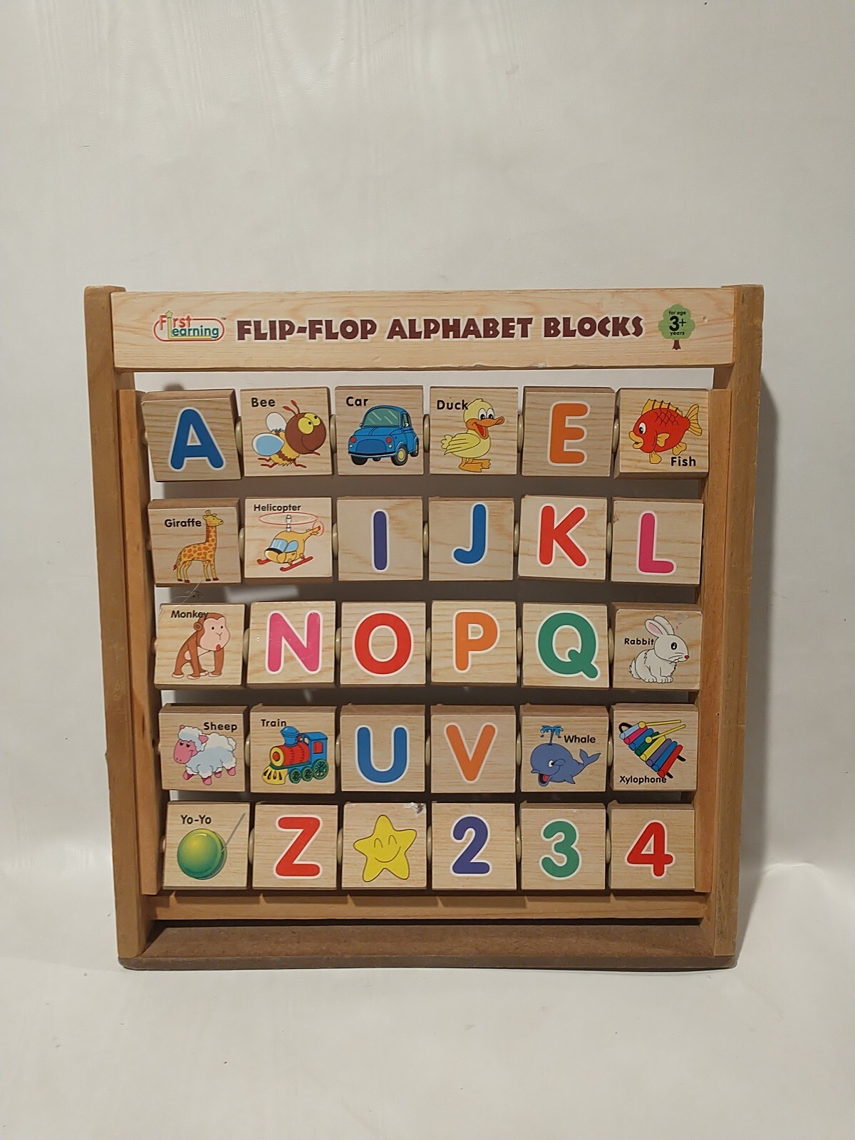 First Learning Flip Flop Alphabet Blocks Educational 3 Years+ 11″X10″