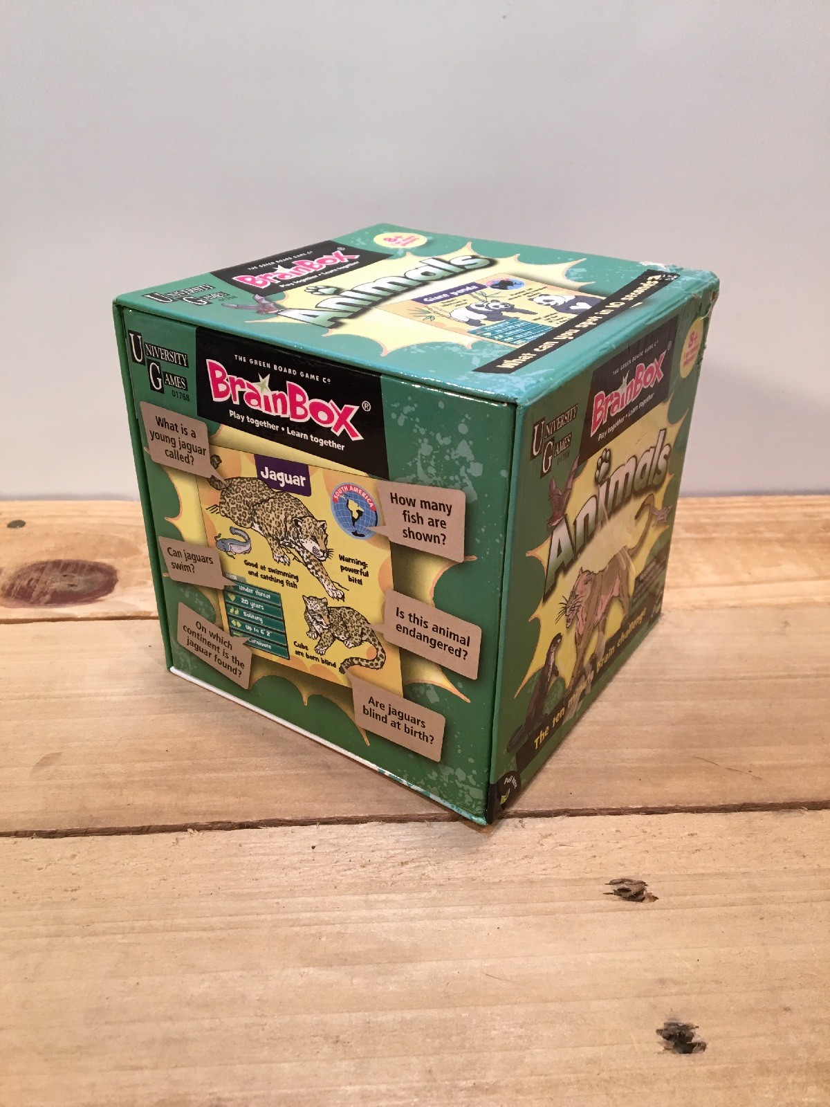 University Games BrainBox Memory Game Animals Edition Ages 8 and Up