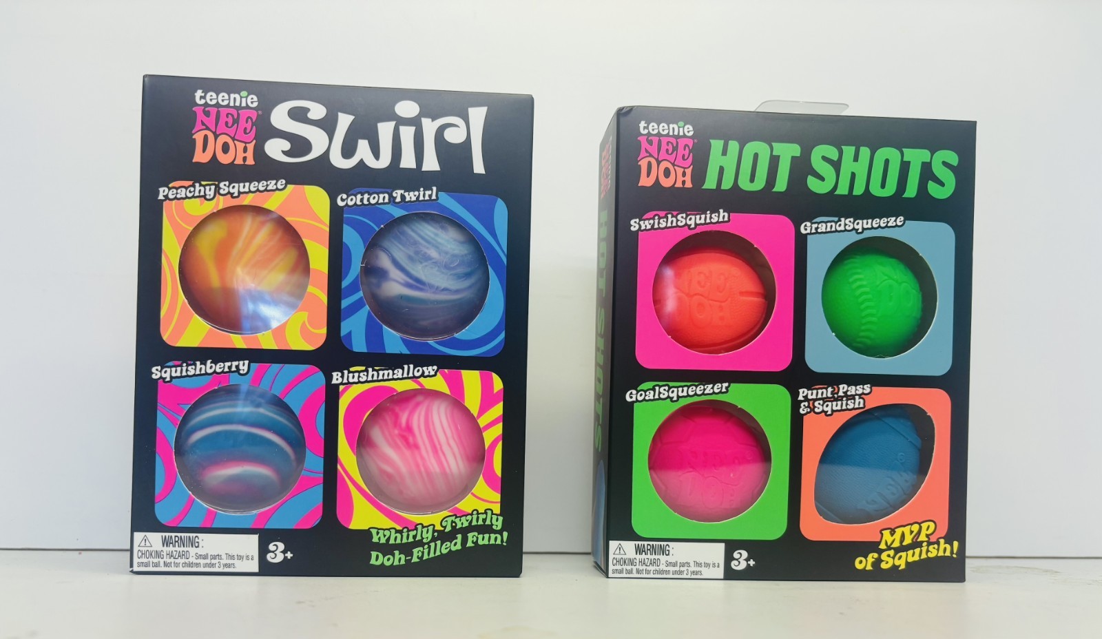 Needoh Hot Shots Ball Pack & Teenie Swirl’s (Lot Of 2) (FREE SHIPPING)