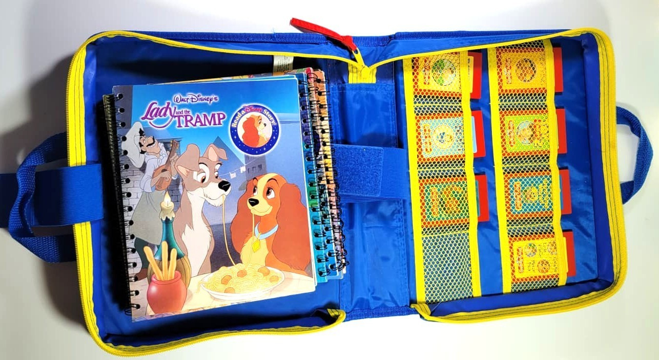 Story Reader Audio System -Disney Bundle: 9 Books/6 Cartridges/Carry Case/Tested
