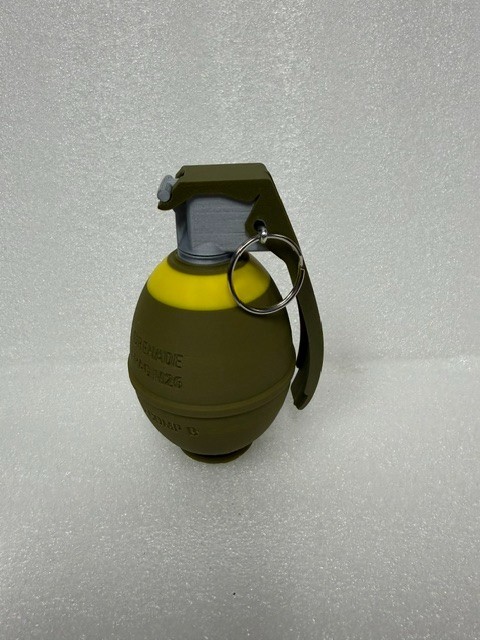 M26 Lemon Frag Hand Grenade Comp B 3D Printed Replica Made in USA