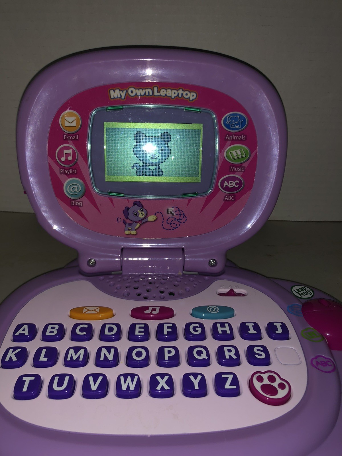 Gently Used Leap Frog My Own Leaptop Laptop Purple Pink Works Tested