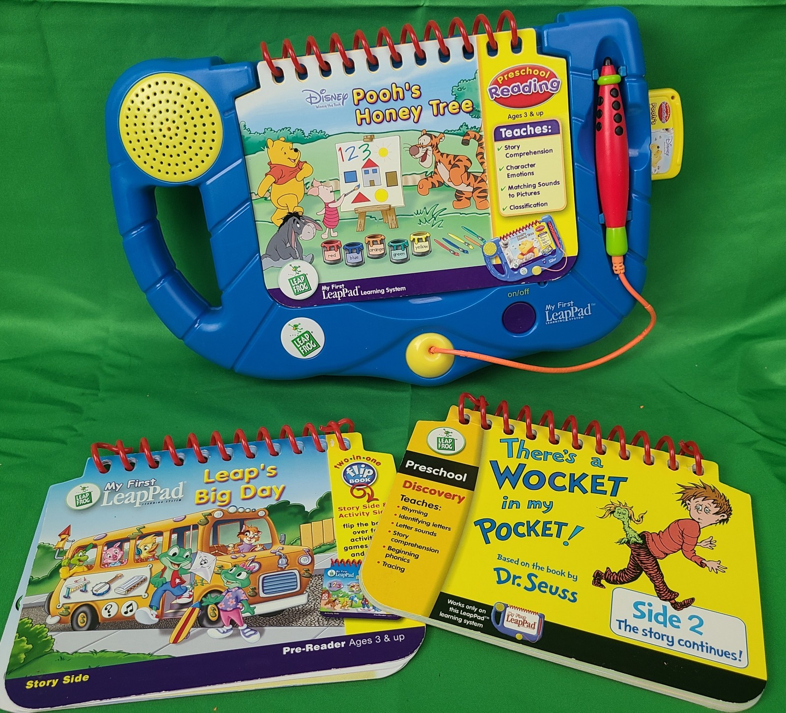 LeapFrog My First LeapPad Interactive Learning System 1 Cartridge 3 Books