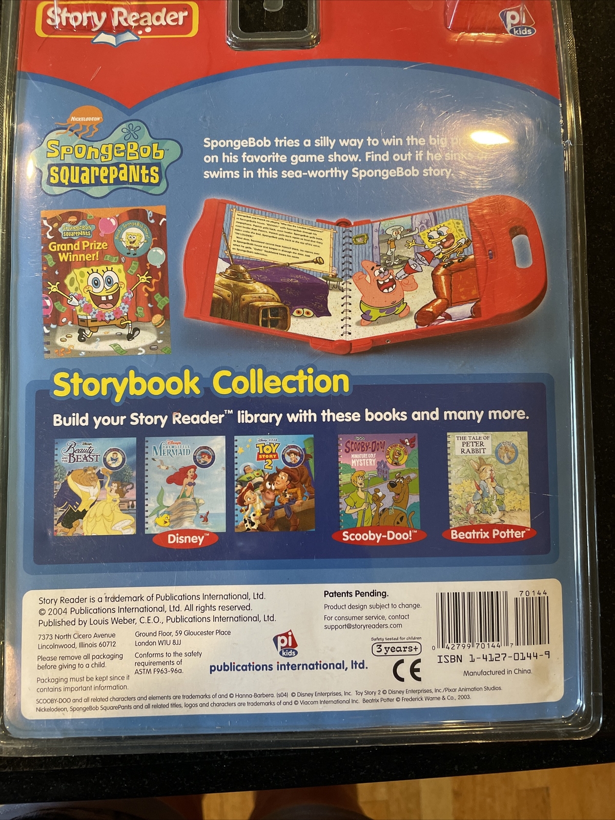 Story reader books and Cartridge PI Kids Sponge Bob New Sealed