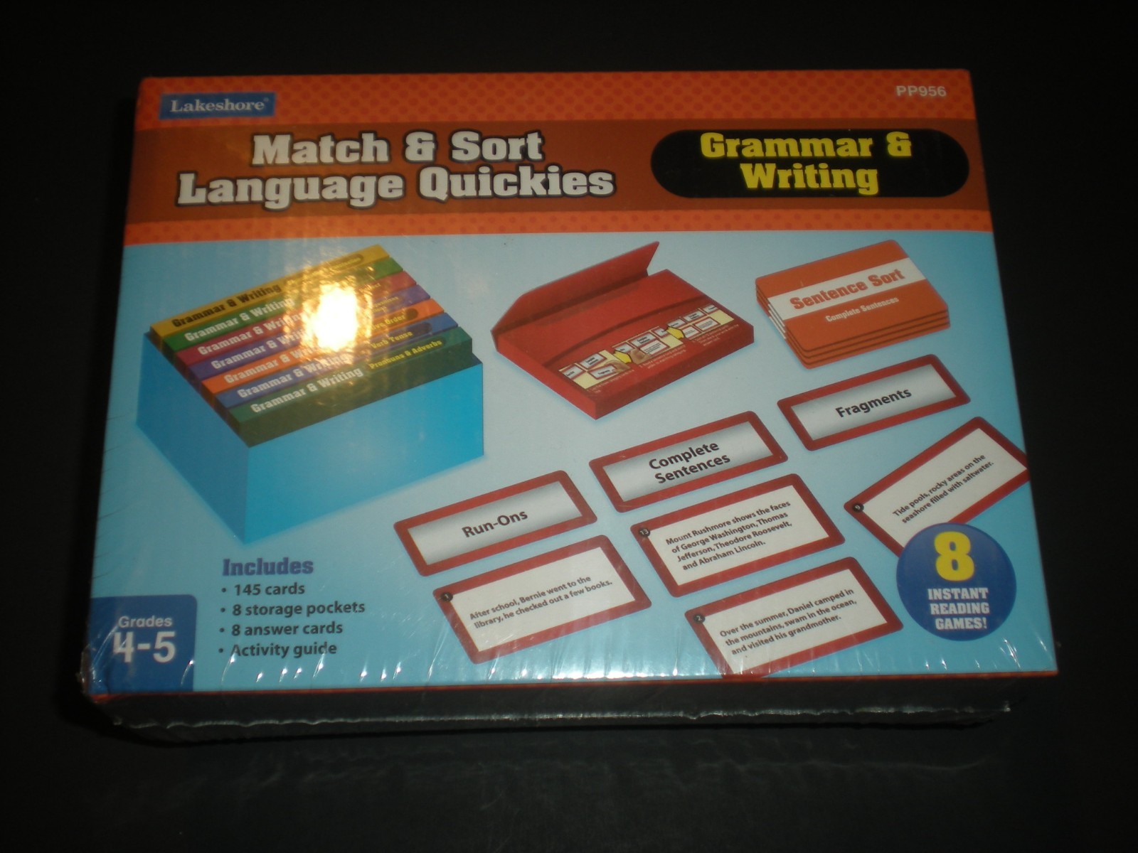 Lakeshore Match & Sort Language Quickies for Grammar & Writing Grades 4-5 Sealed