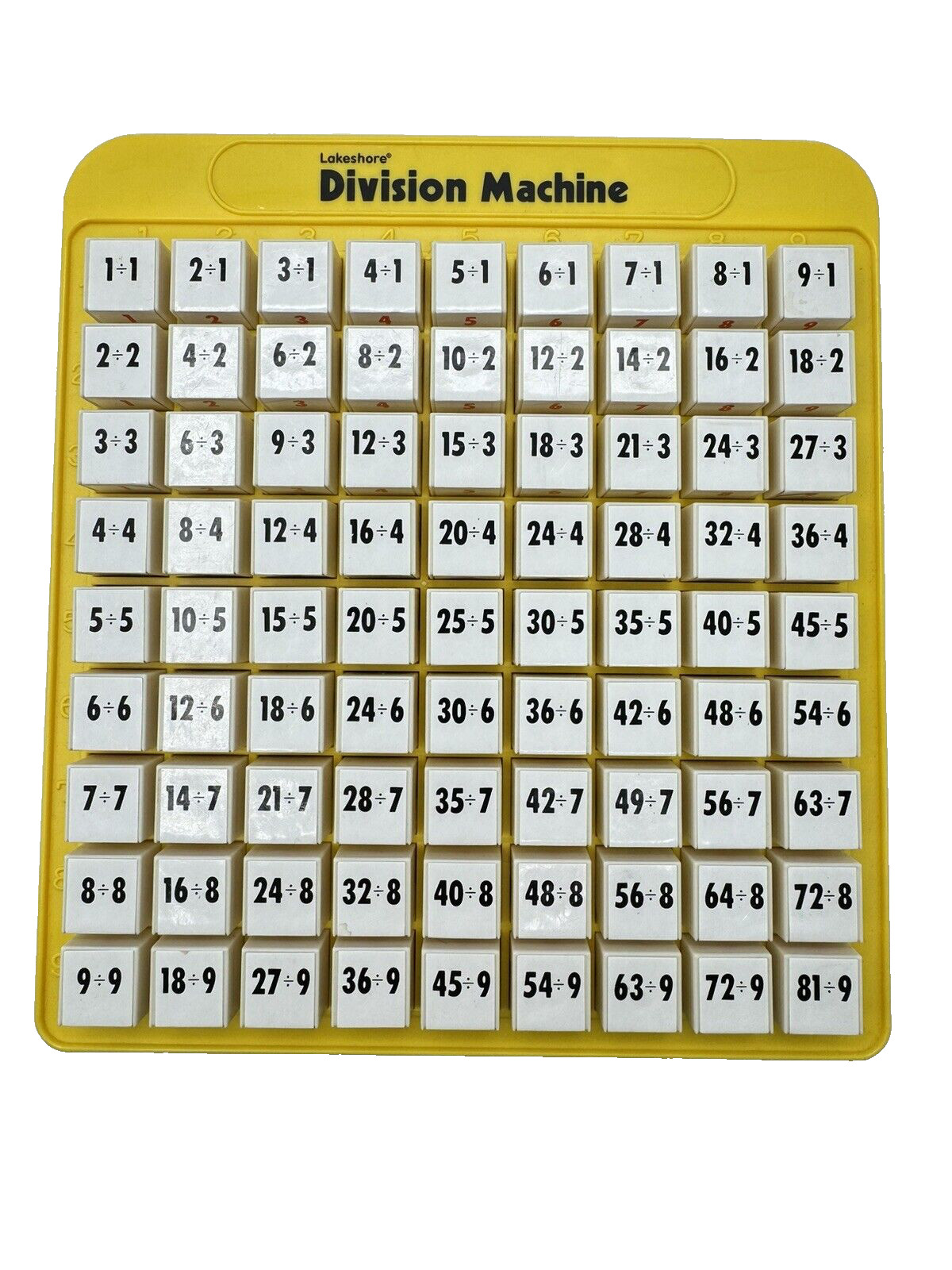Lakeshore Division Machine Math Practice Early Learning Pop Up Button