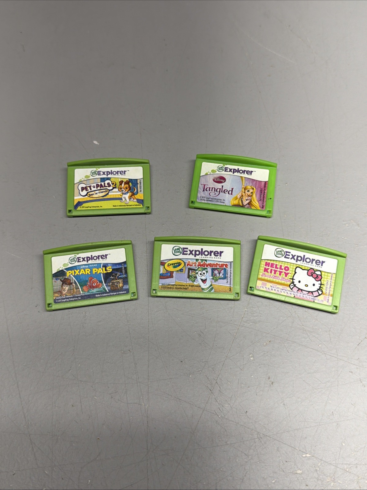 Lot of 5 LeapFrog LeapPad Explorer Learning Games Cartridges Only