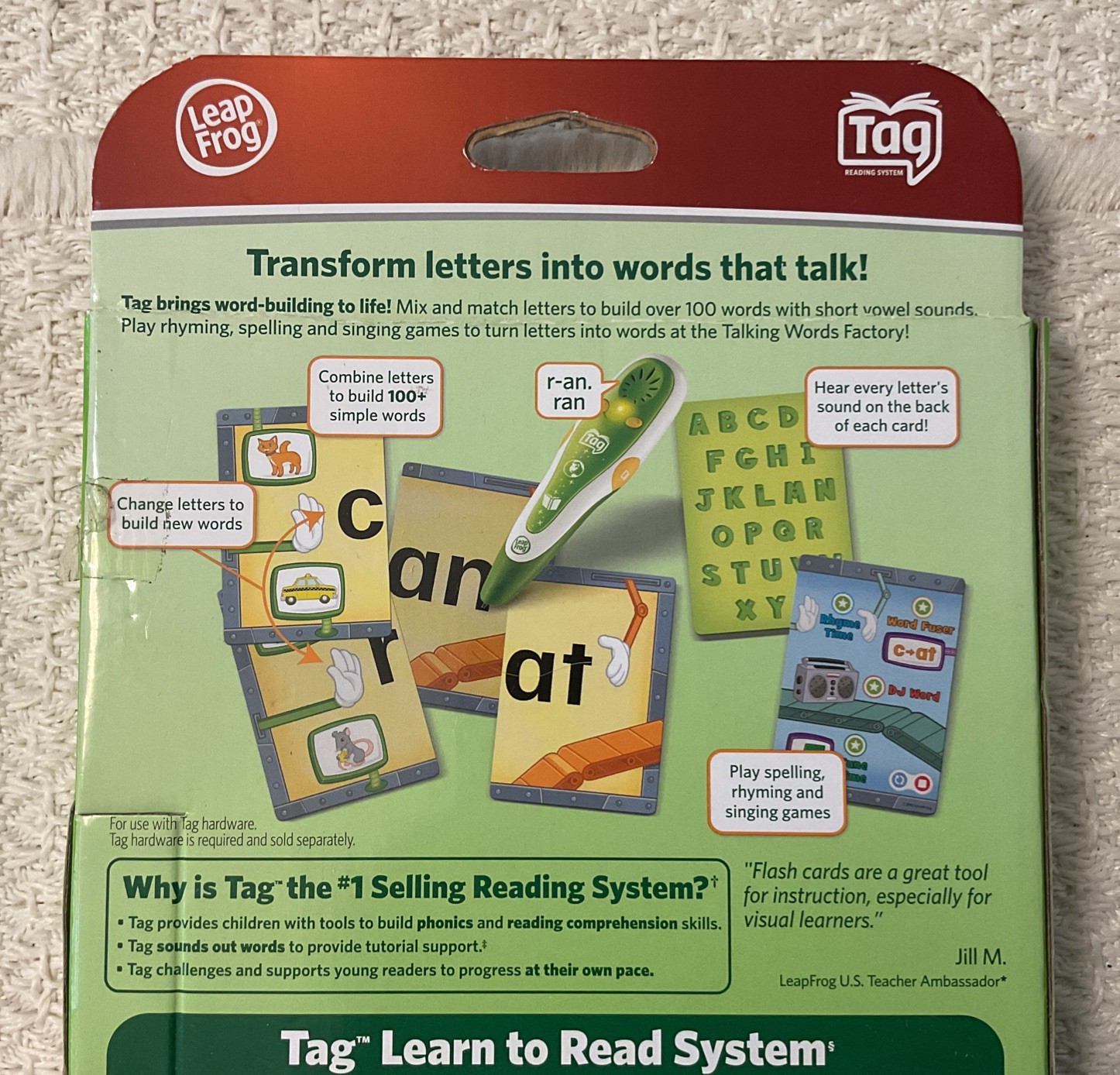 LeapFrog LeapReader Interactive TALKING WORDS FACTORY Flash Cards – NEW SEALED