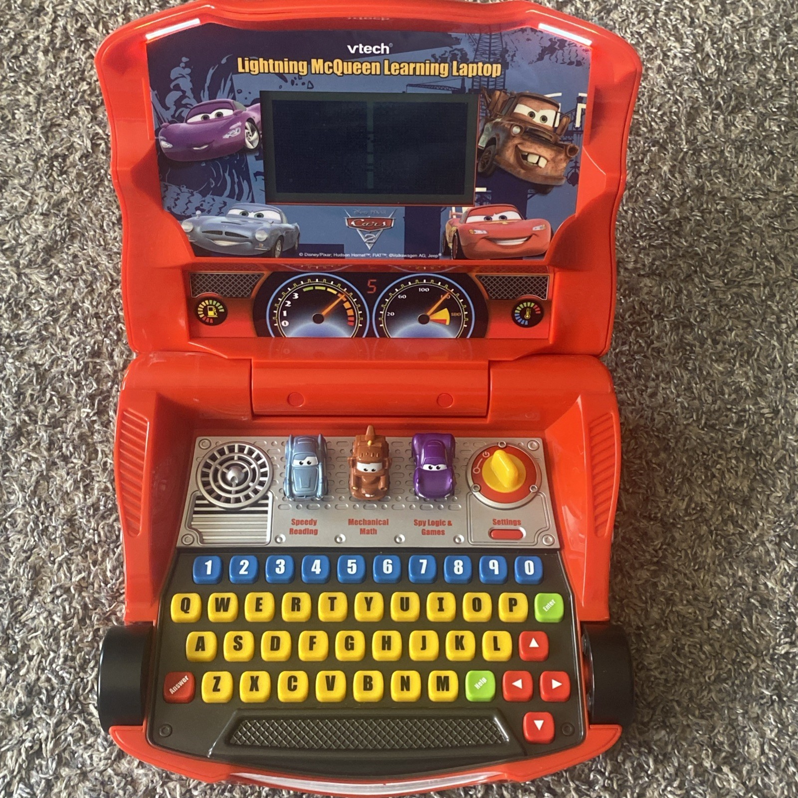 Lightning McQueen Learning Laptop VTech Disney Pixar Cars Educational Works!