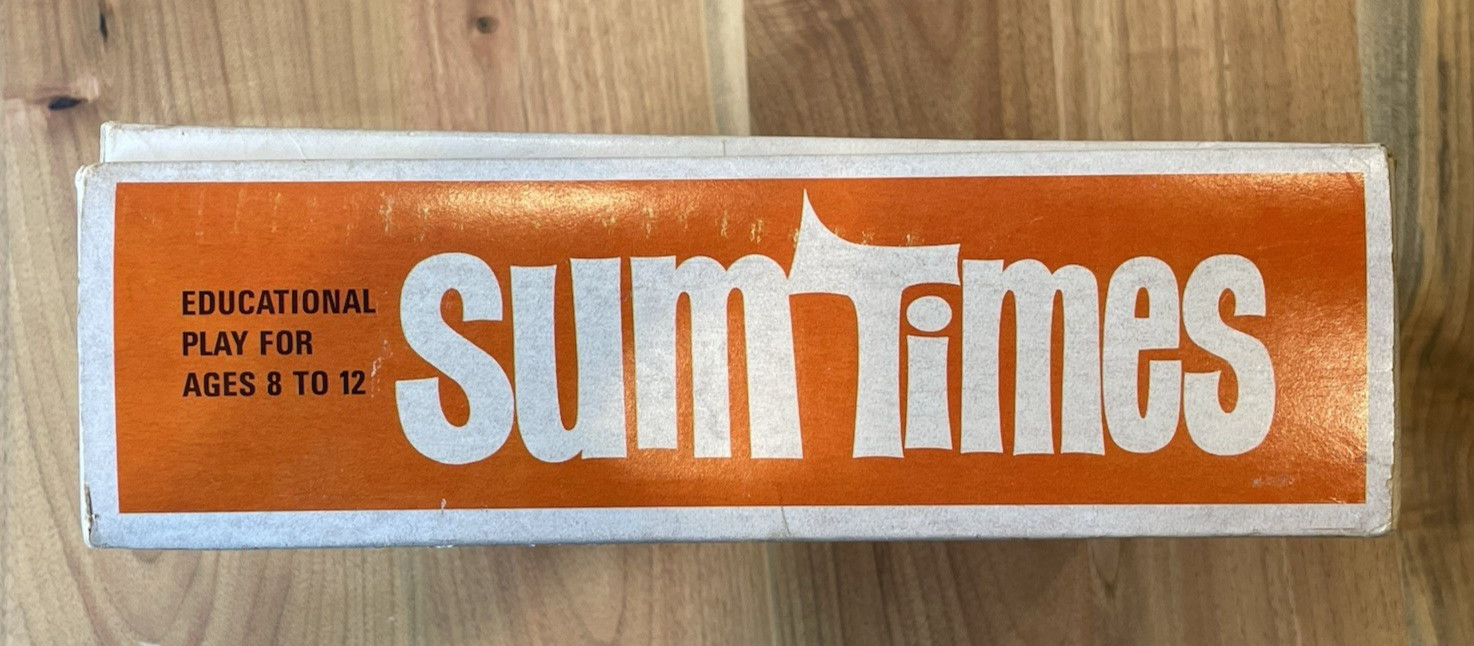 SUM TIMES | 3M 1968 | Classic Vintage Edu-PLAY-tional Math Game | USED
