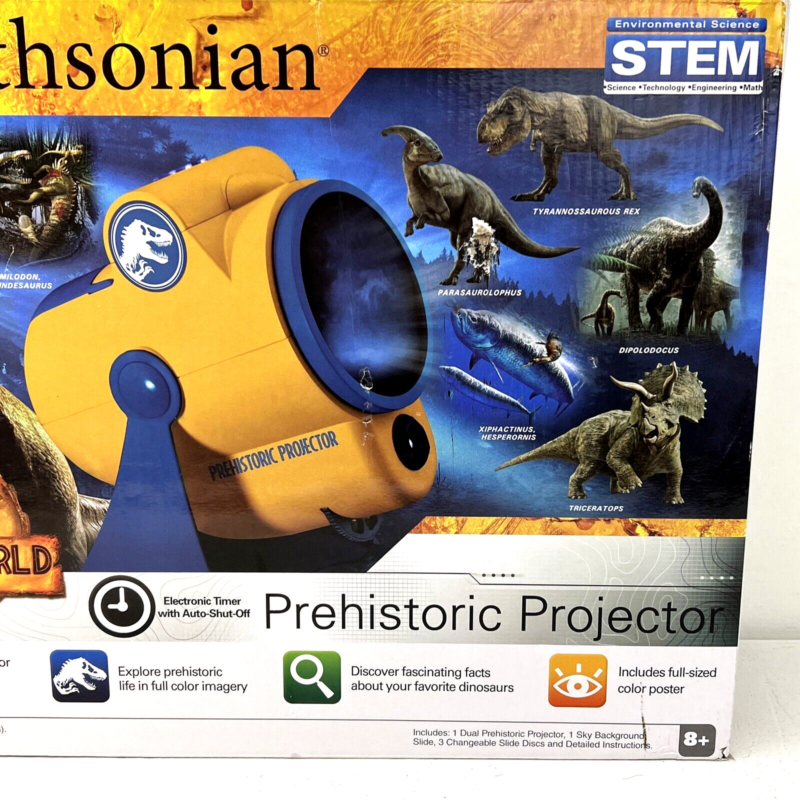 Smithsonian Jurassic World Dominion Prehistoric Dinosaur Room Projector Science