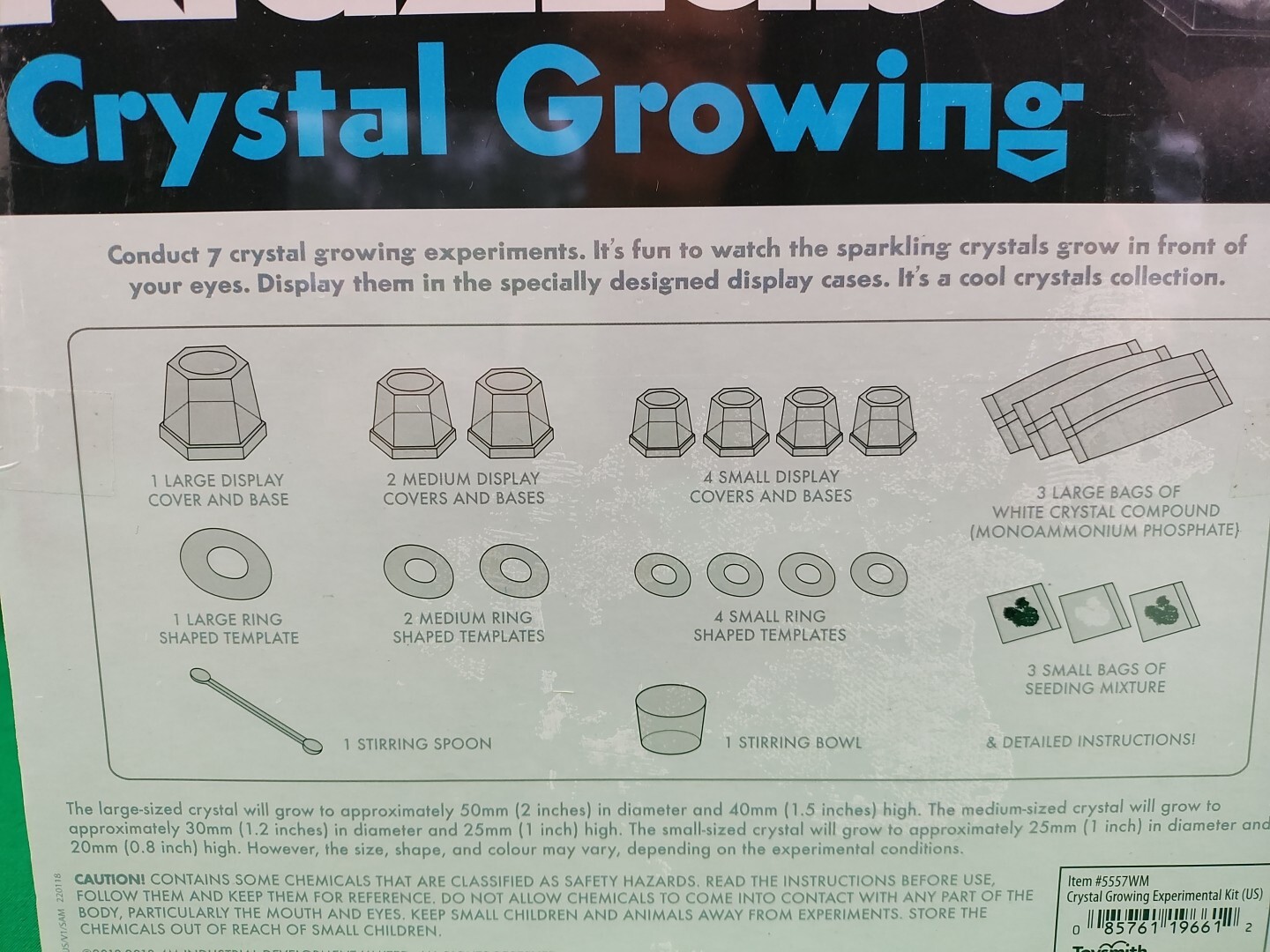 4M Crystal Growing Experimental Geology Science Kit NIB