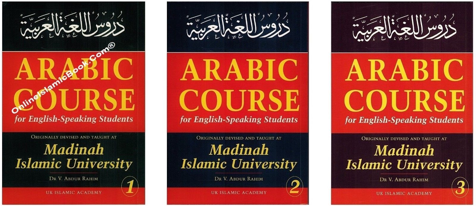 Arabic Course for English Speaking Students Full Set Volume 1 to 3 From UKIA