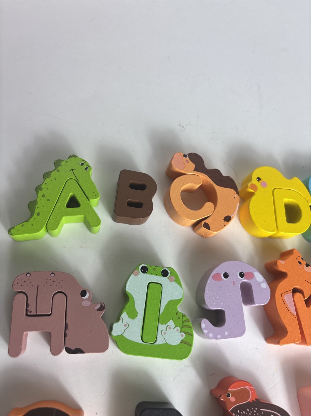 Animal Alphabet Puzzle Matching Game – Wooden Alphabet Learning Toy Read