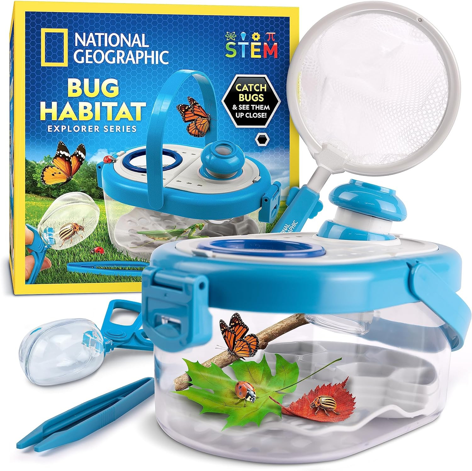 National Geographic Bug Catcher Kit for Kids – Kids Bug Habitat with Magnified V
