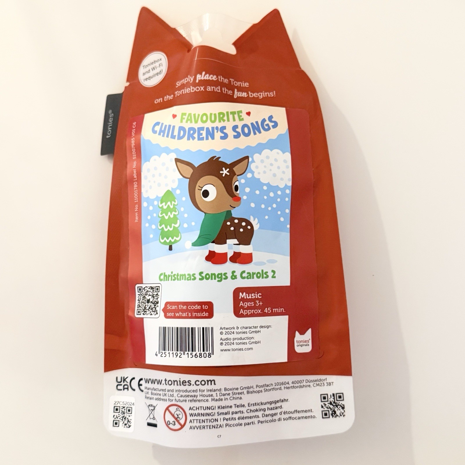 Tonies Christmas Songs & Carols 2 Favourite Children’s Songs Reindeer Tonie