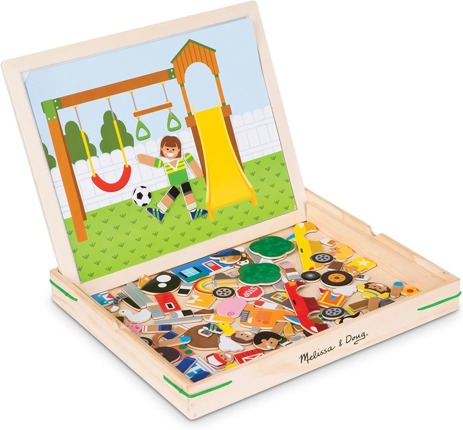 Melissa & Doug Wooden Magnetic Matching Picture Game & Book Scenes NEW