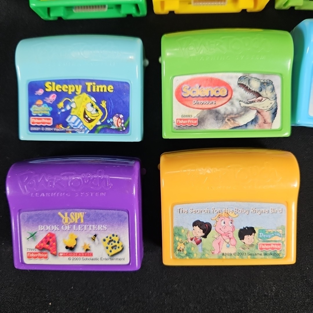 Lot of 8 Fisher Price Power Touch Cartridges Only I Spy Arthur Science Franklin