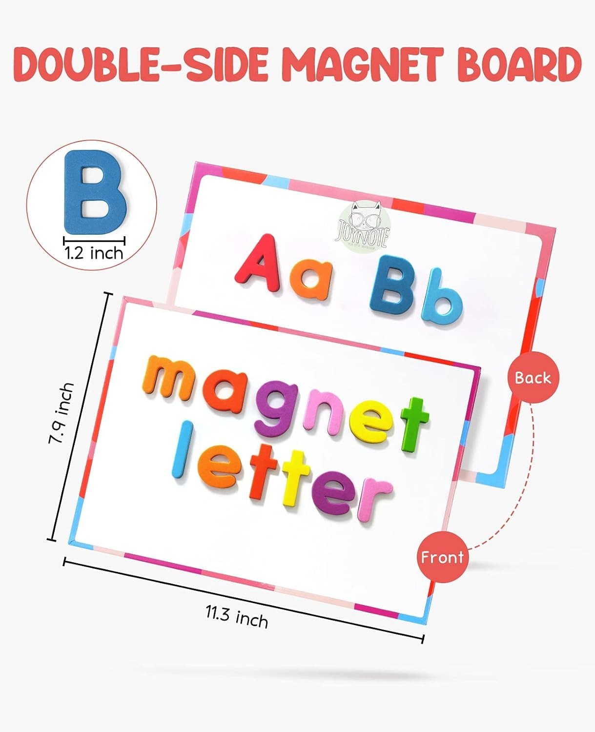 Classroom Magnetic Alphabet Letters Kit 238 Pcs with Double – Side Magnet Boa…