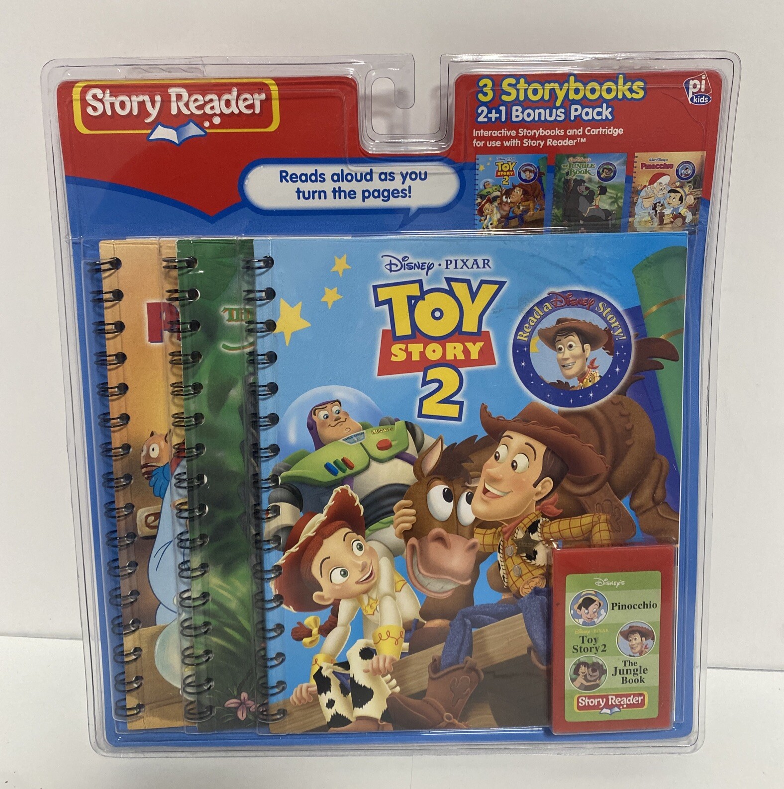 Story Reader Storybook w/ Cartridges Lot /NEW! Dora, Scooby-Doo, Pooh/Read