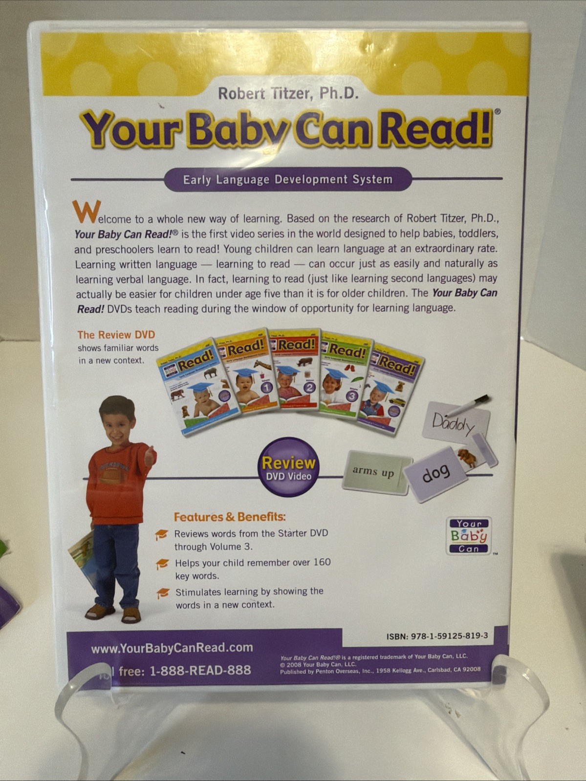 Your Baby Can Read Early Development Reading System 4 DVDs 5 Books