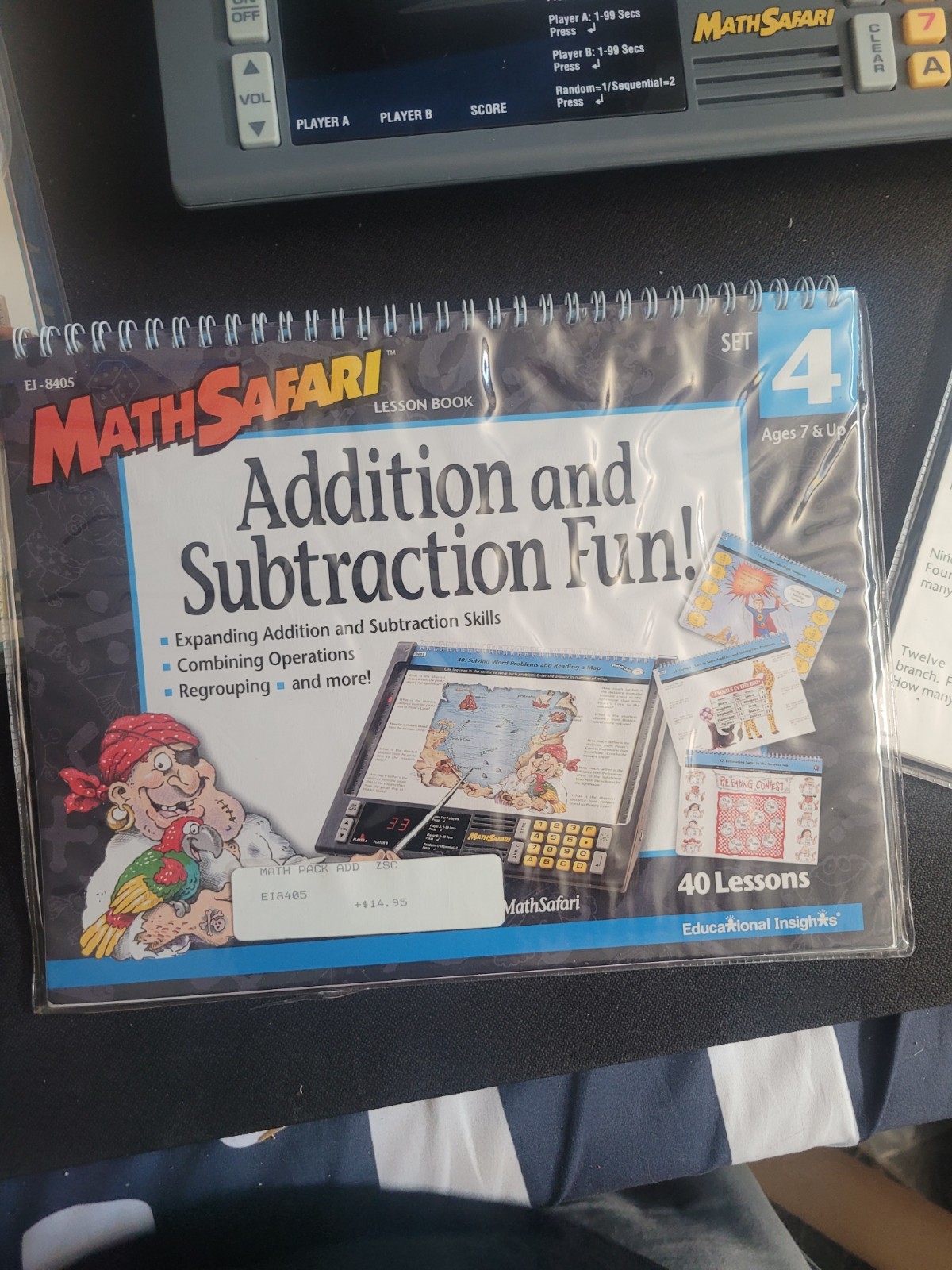 Vintage GeoSafari Electronic Learning Game EI 8865 w Bag 4 Complete Card Sets !!