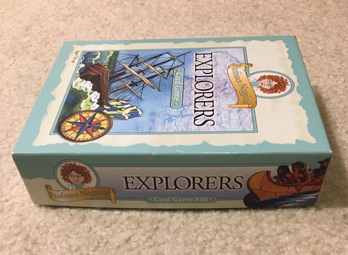 Professor Noggin’s Explorers History Geography Educational Card Game Complete