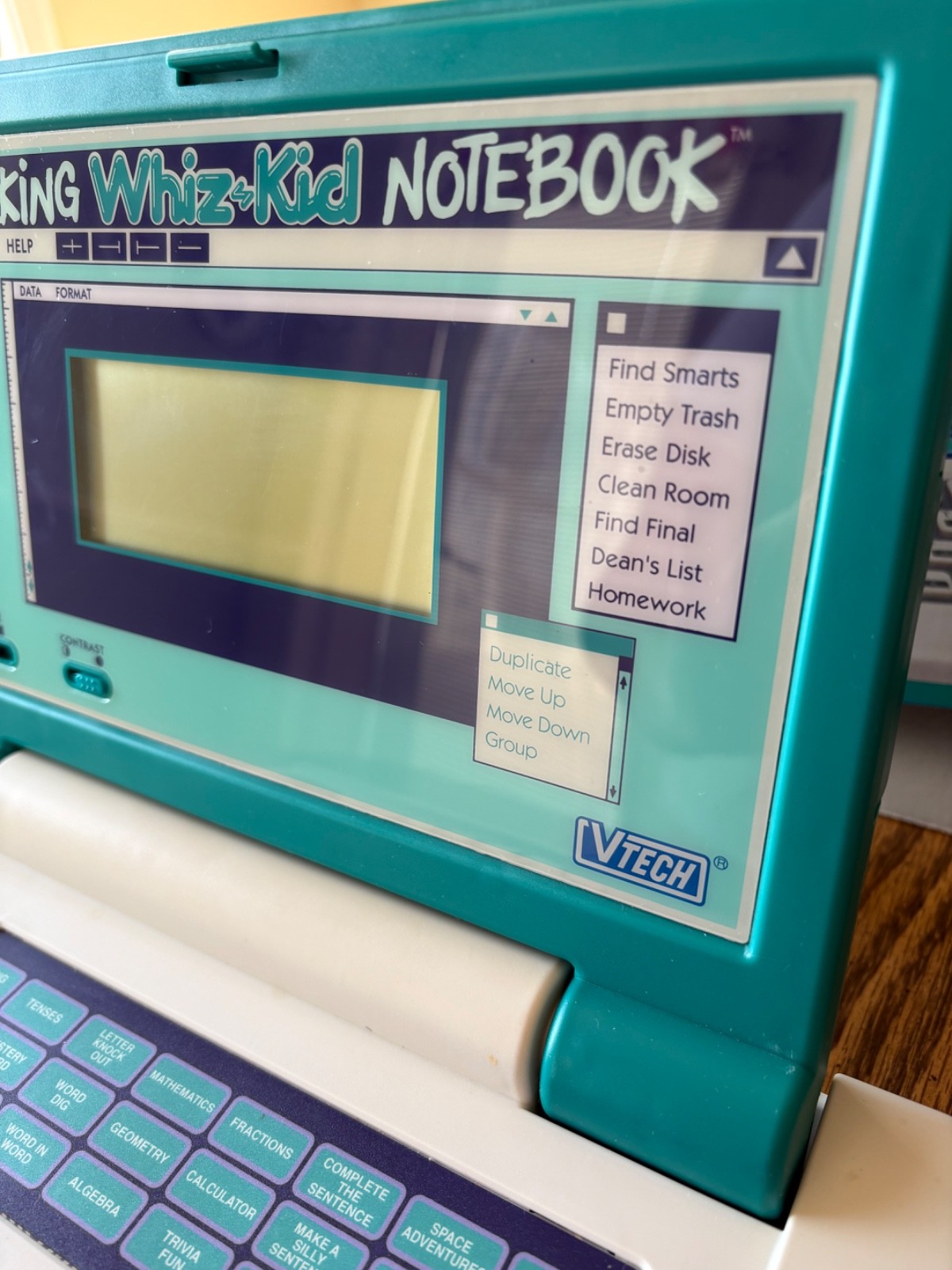 Vtech Talking Whiz Kid Notebook Educational Laptop Vintage 90s WORKS! With box