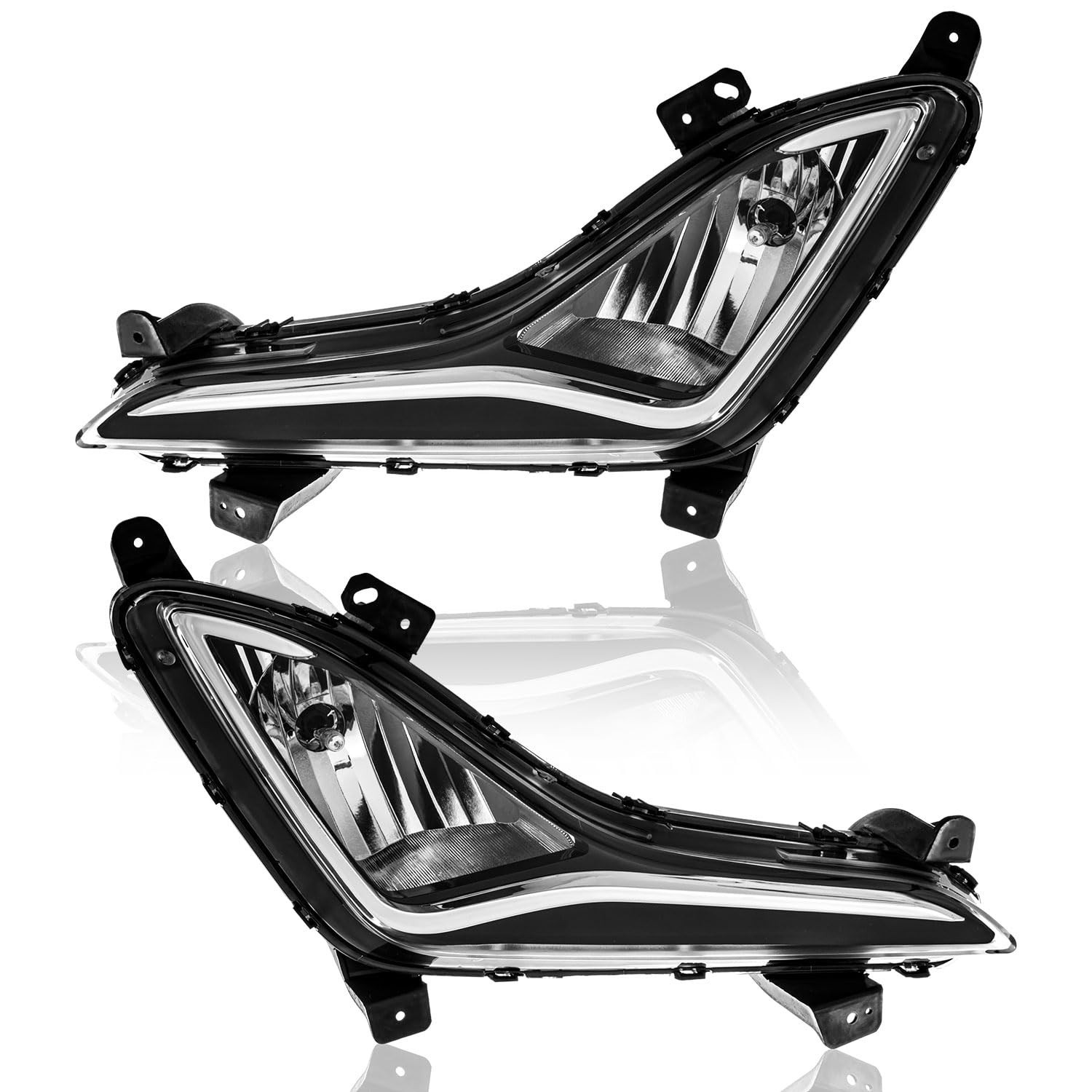 TODO Fog Lights Compatible With 2014-2016 Hyundai Elantra 92201-3X210 92202-3…