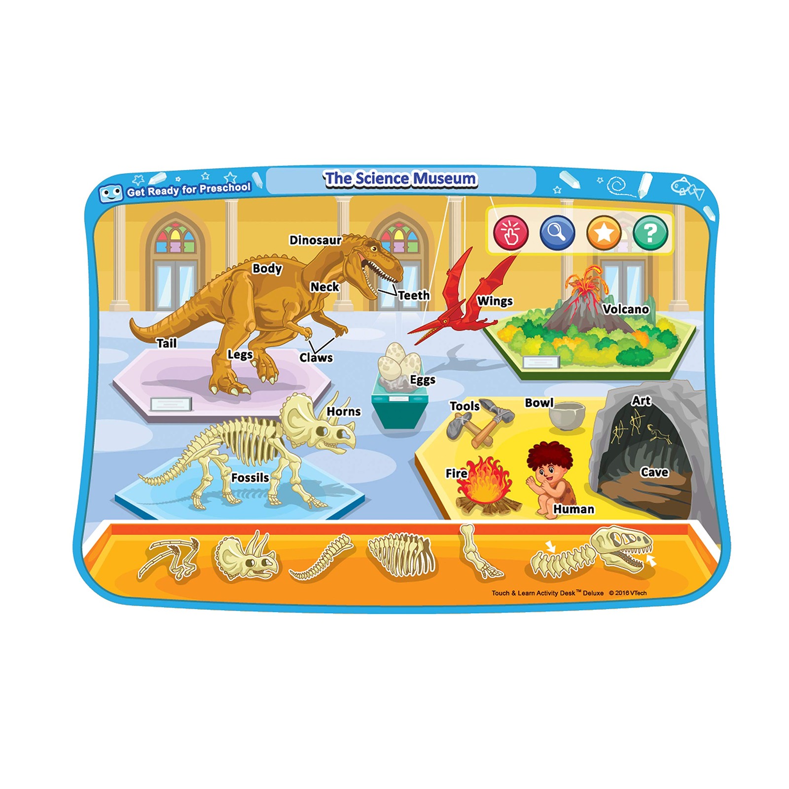 VTech Touch and Learn Activity Desk 2.3″ x 2″ x 0.3″, Get Ready for Preschool