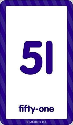 Flash Cards: Numbers 0 – 100, 56 cards , Ages 3 4 5 6 Preschool 3 Language Engli