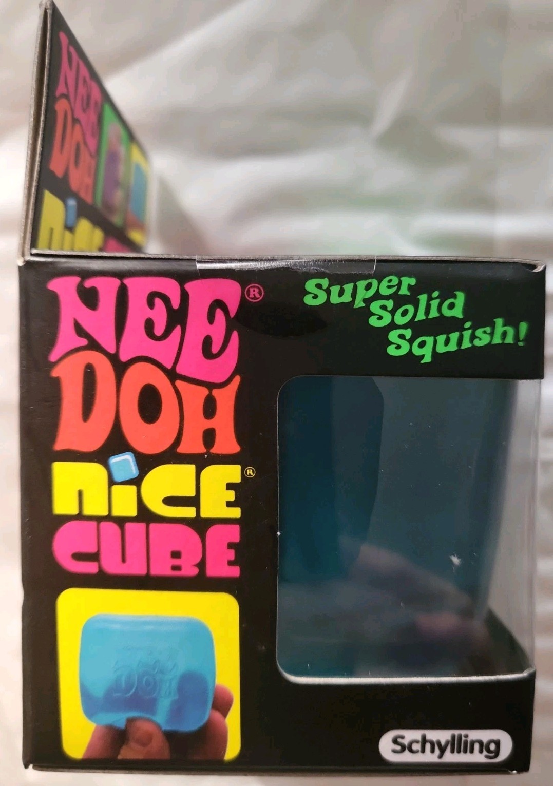 Nee Doh-Nice Cube-Super Solid Squish-Blue-Sealed
