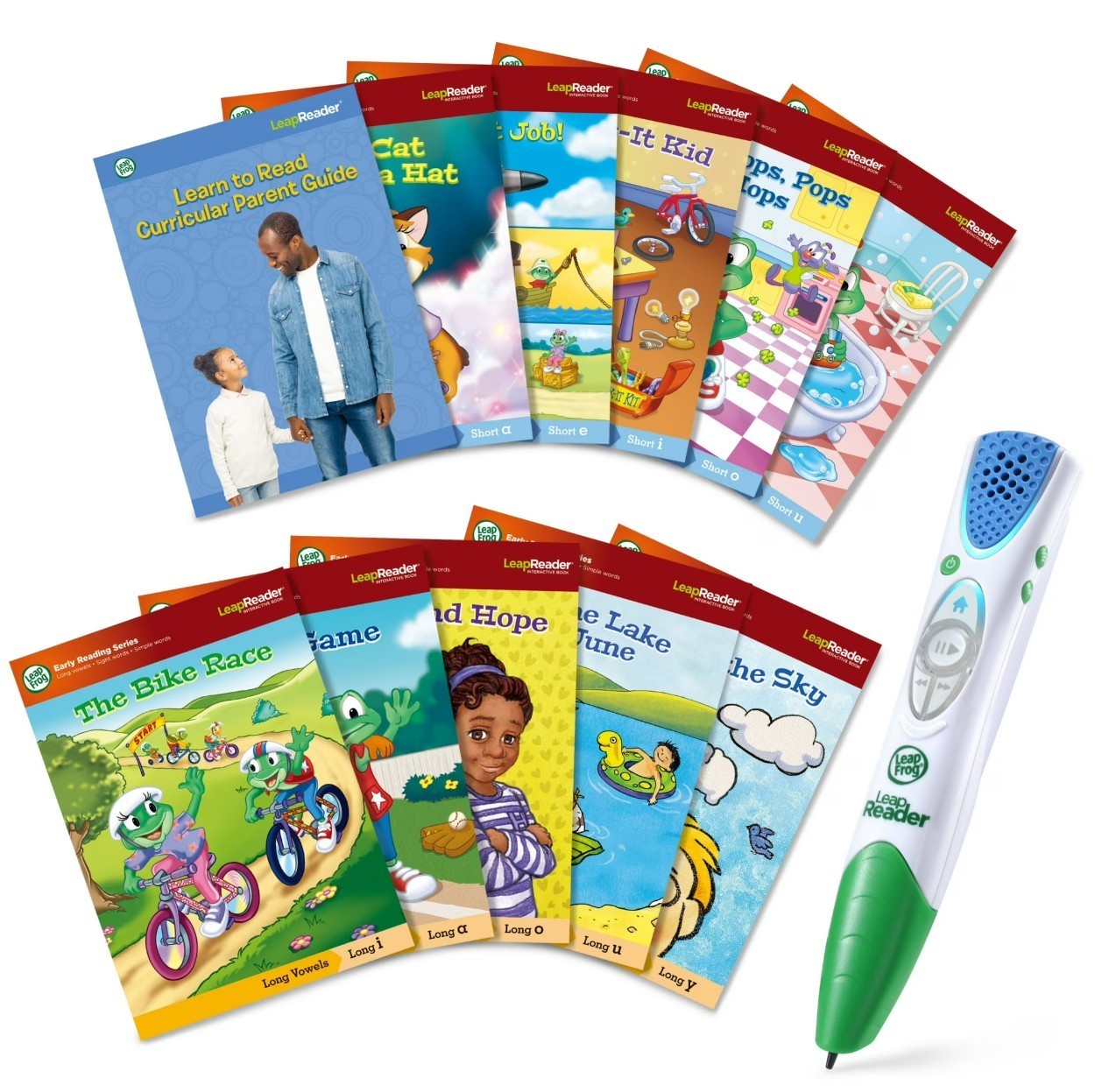 LeapFrog LeapReader Learn-to-Read 10-Book Mega with Accessories, Toddler Toys
