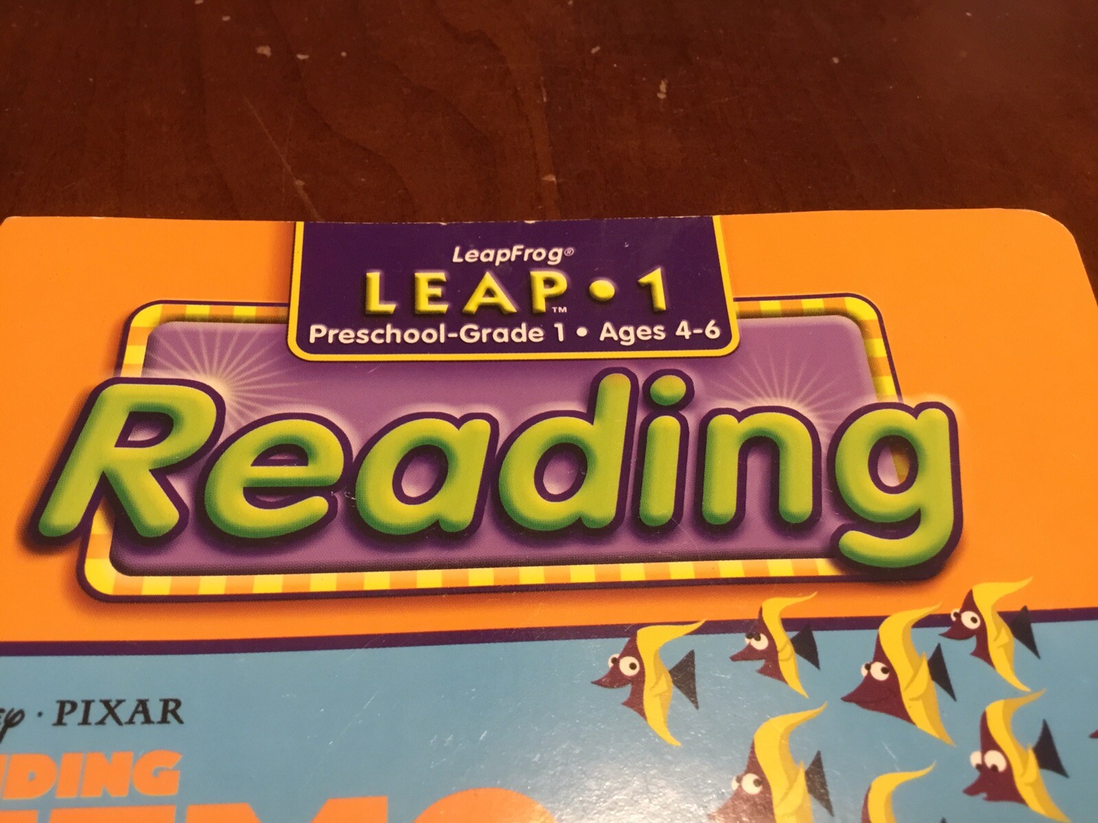 Leap Frog Leap 1 Reading Finding Nemo Book only 4-6 years