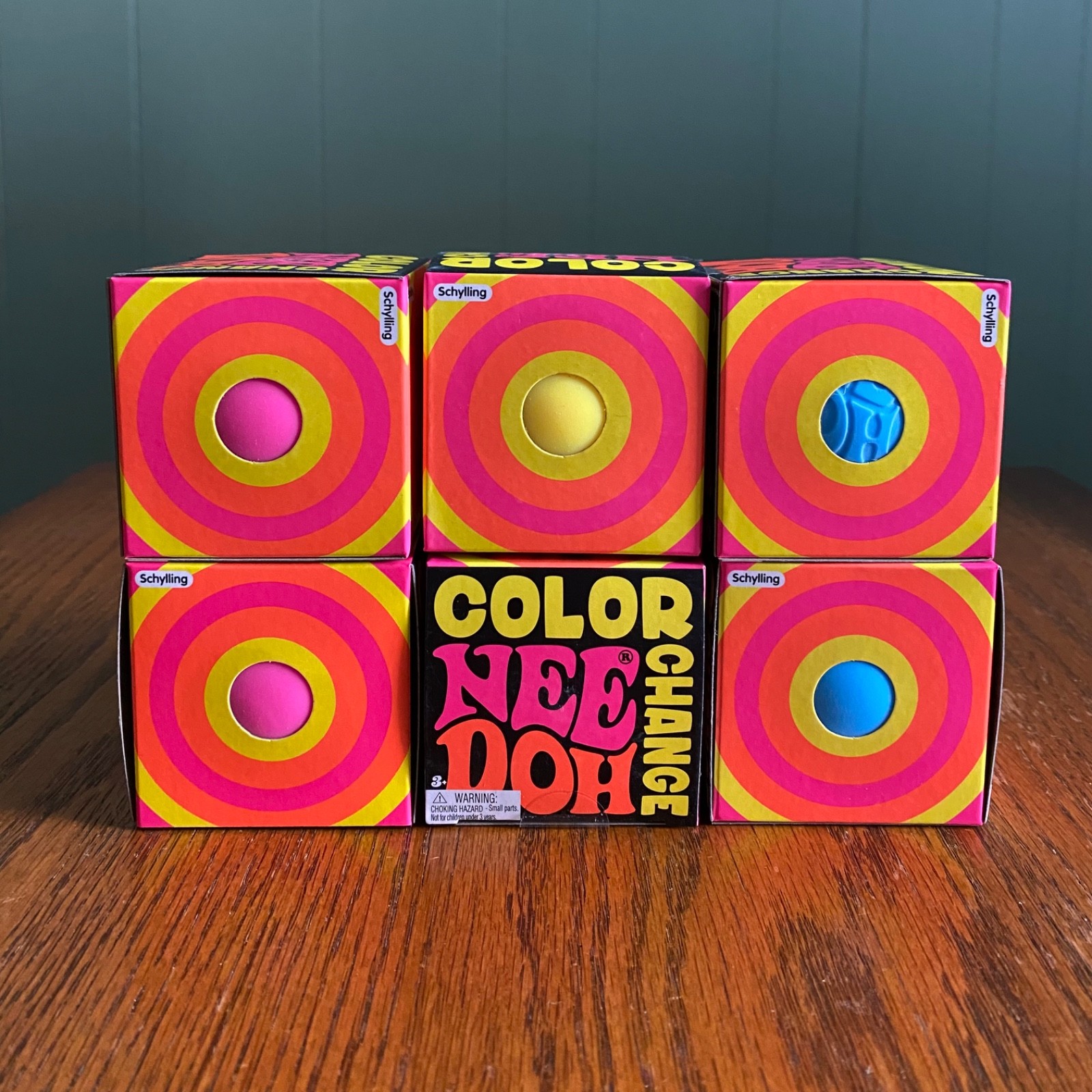 AUTHENTIC NeeDoh Color Change Squeeze Ball by Schylling assorted colors IN HAND