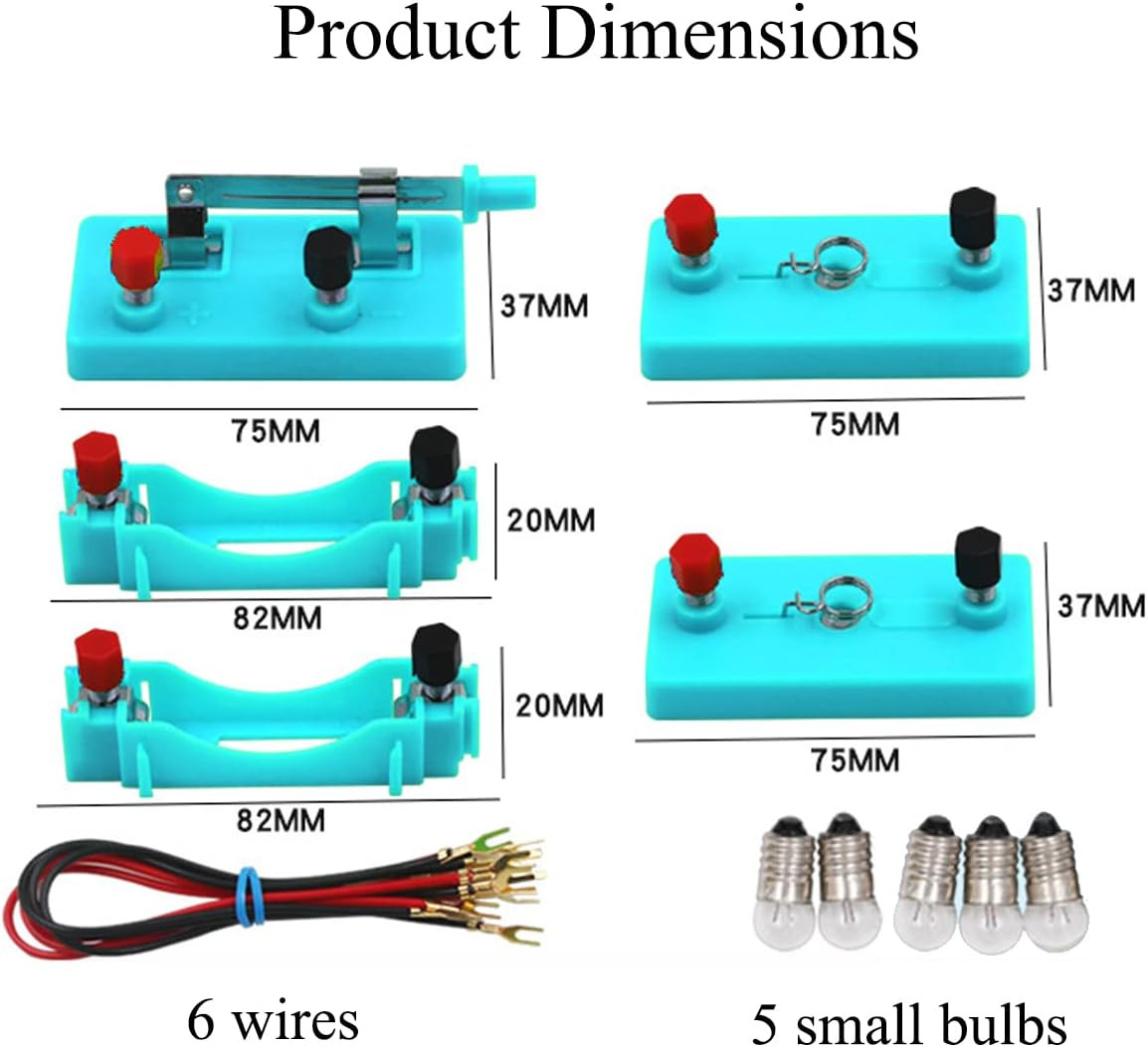 Kids Electricity Circuit Learning Kit,STEM Physics Science Electric Lab Exper…