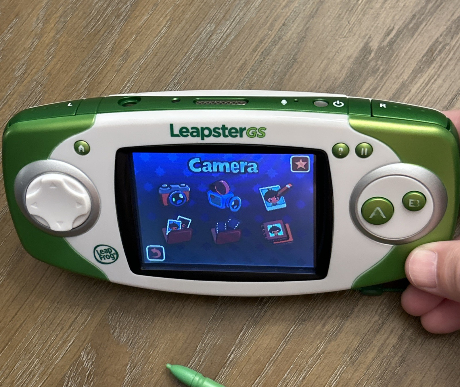 Leap Frog Leapster GS Explorer Green and White Handheld Video Game Console