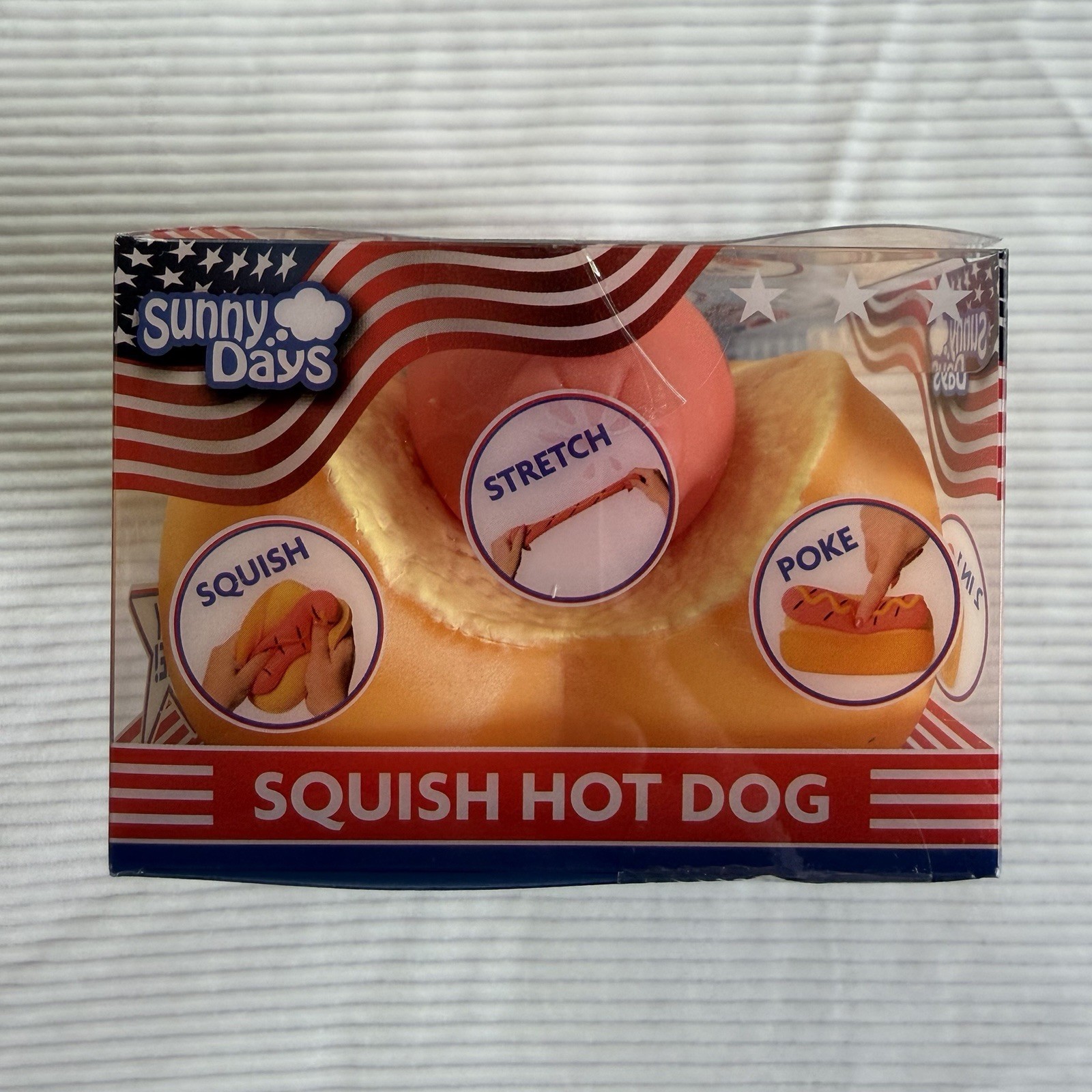 2026 Toymendous Sunny Days Jumbo Hot Dog Squish TikTok VIRAL Summer Squishy Toy
