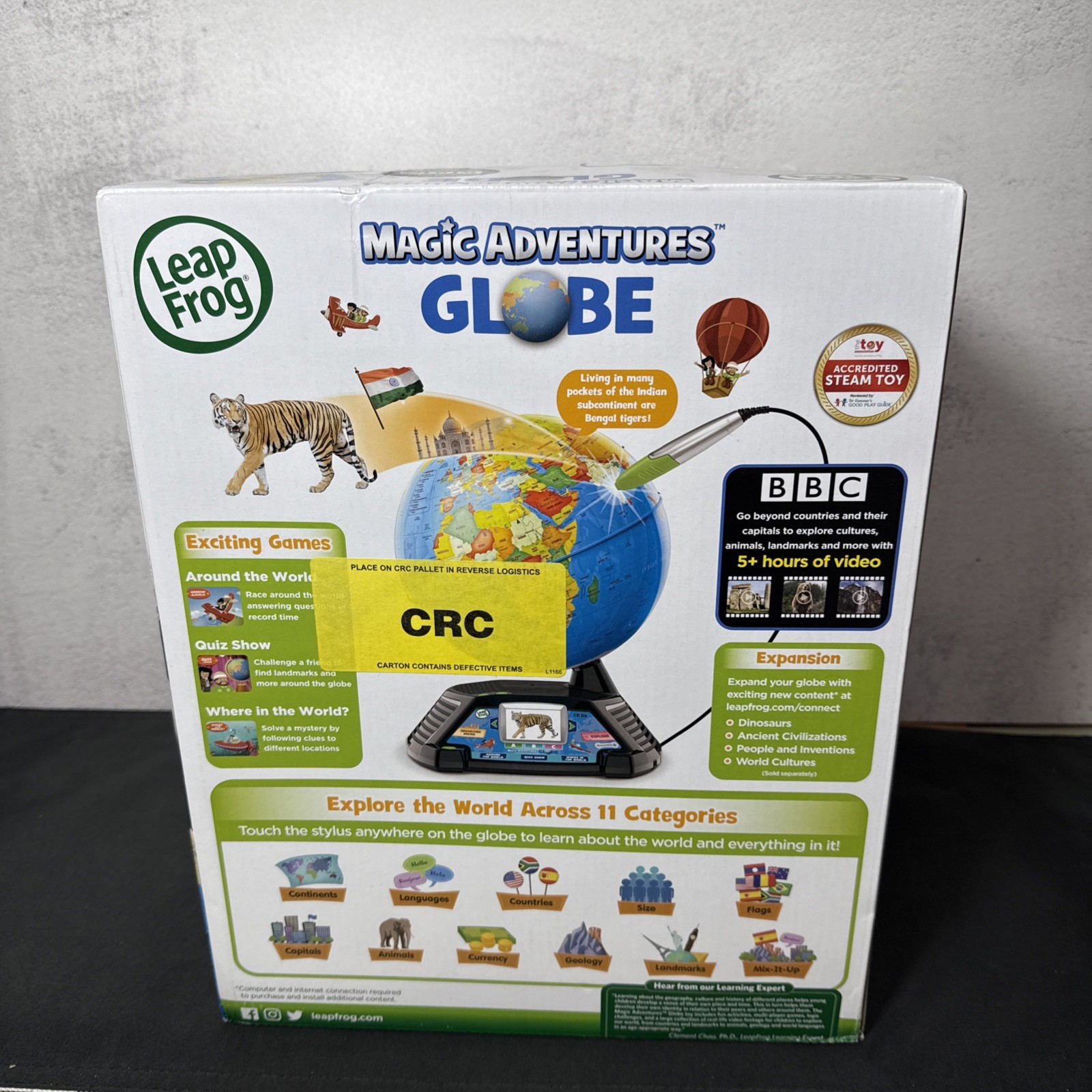 Leap Frog Magic Adventures Globe Stylus Included Ages 5+ LeapFrog STEAM Toy NEW
